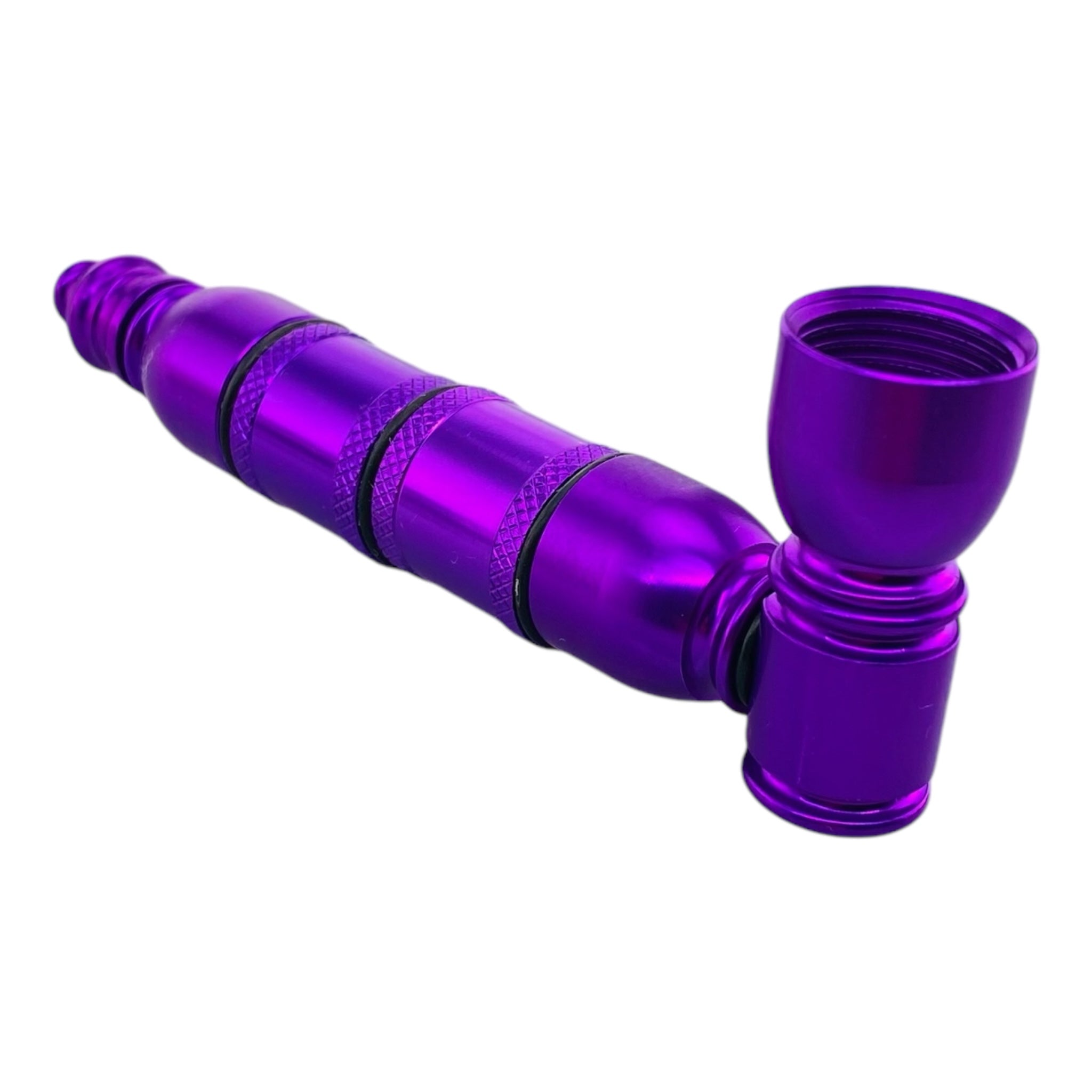 Metal Hand Pipes - Purple Extra Large Chamber Hand Pipe