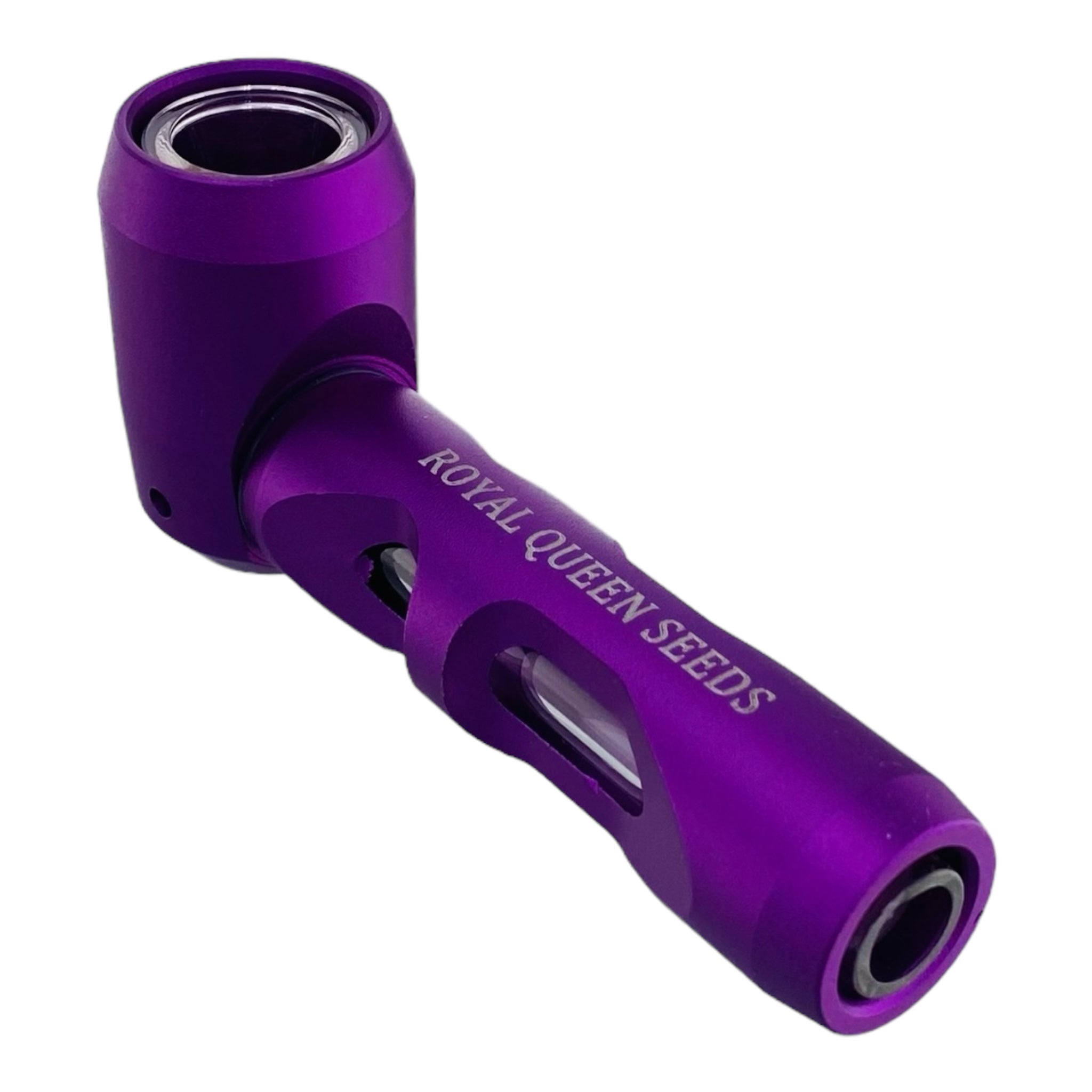 Purple Metal Hammer And Glass Hybrid Pipe By Royal Queen Seeds