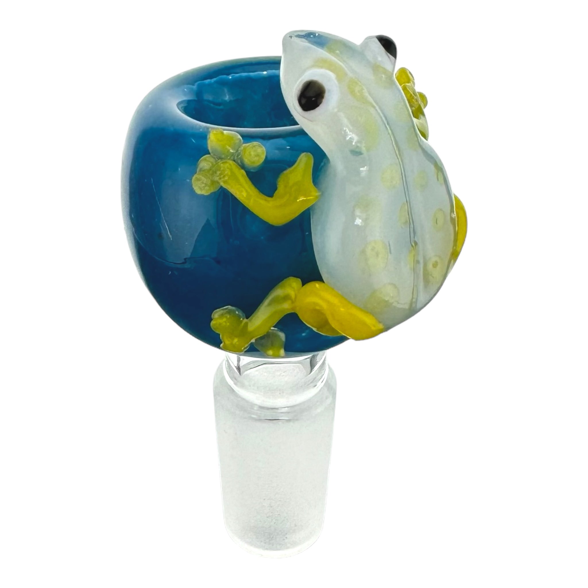 cute and girly bong bowl with small yellow frog for sale