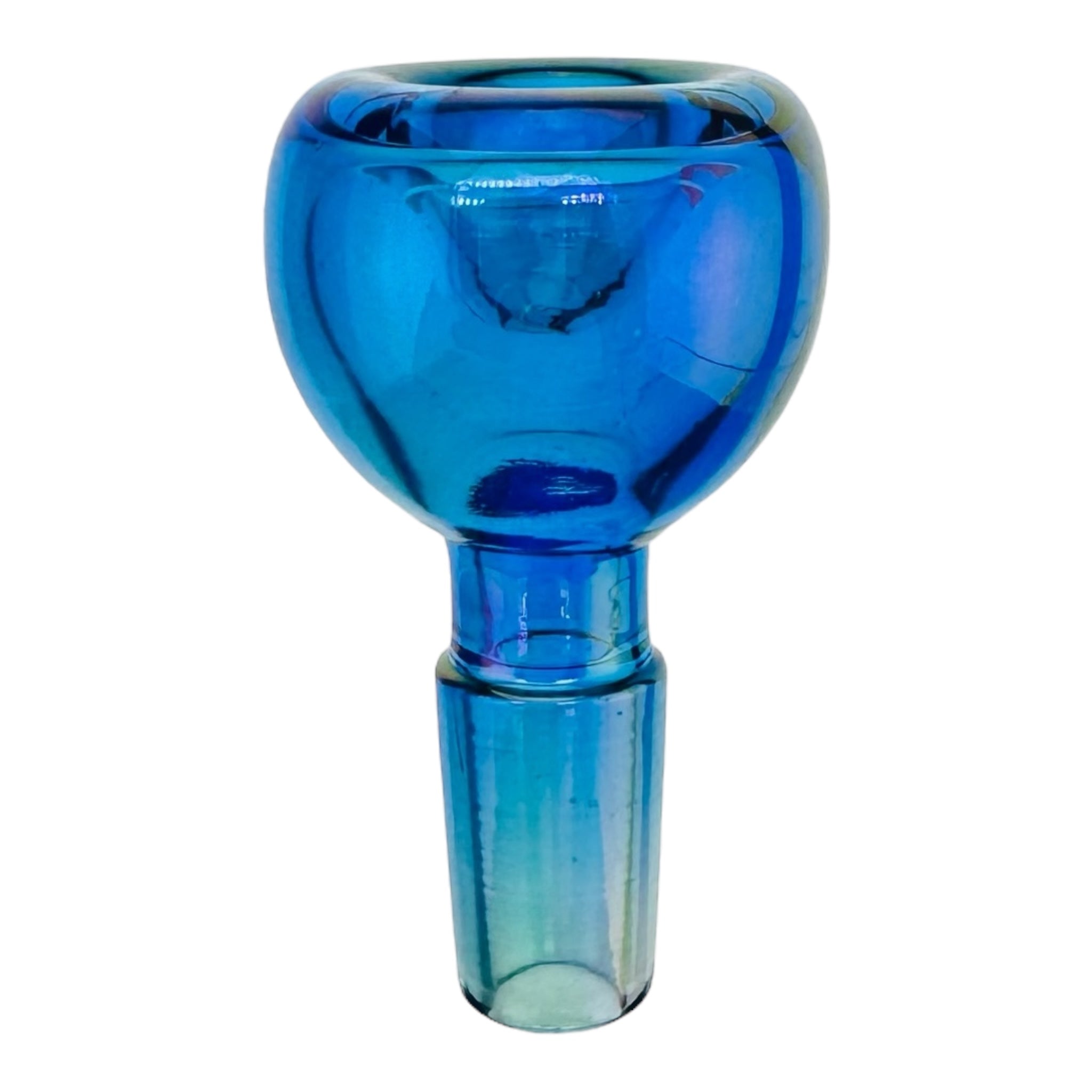 blue 14mm bong bowl with pearlescent shine for sale