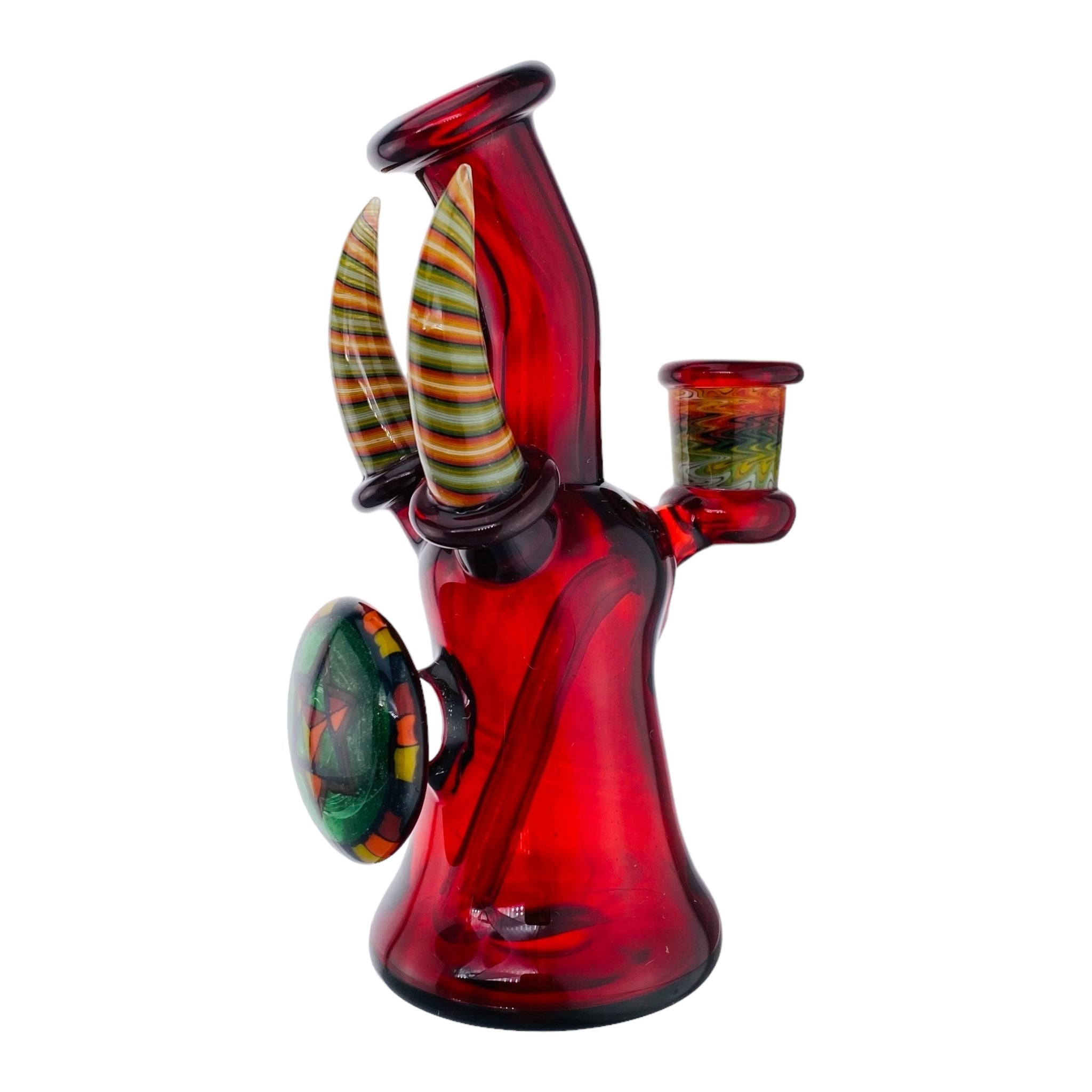 heady bong or dab rig or hash and weed by Ty Watts Glass Pomegranate Banger Hanger With Bucket Set