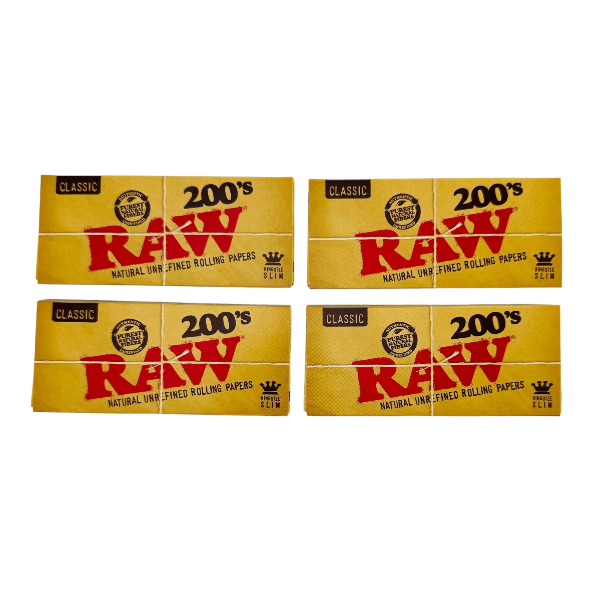 RAW Classic Hemp King Size Slim 200's Rolling Papers for sale