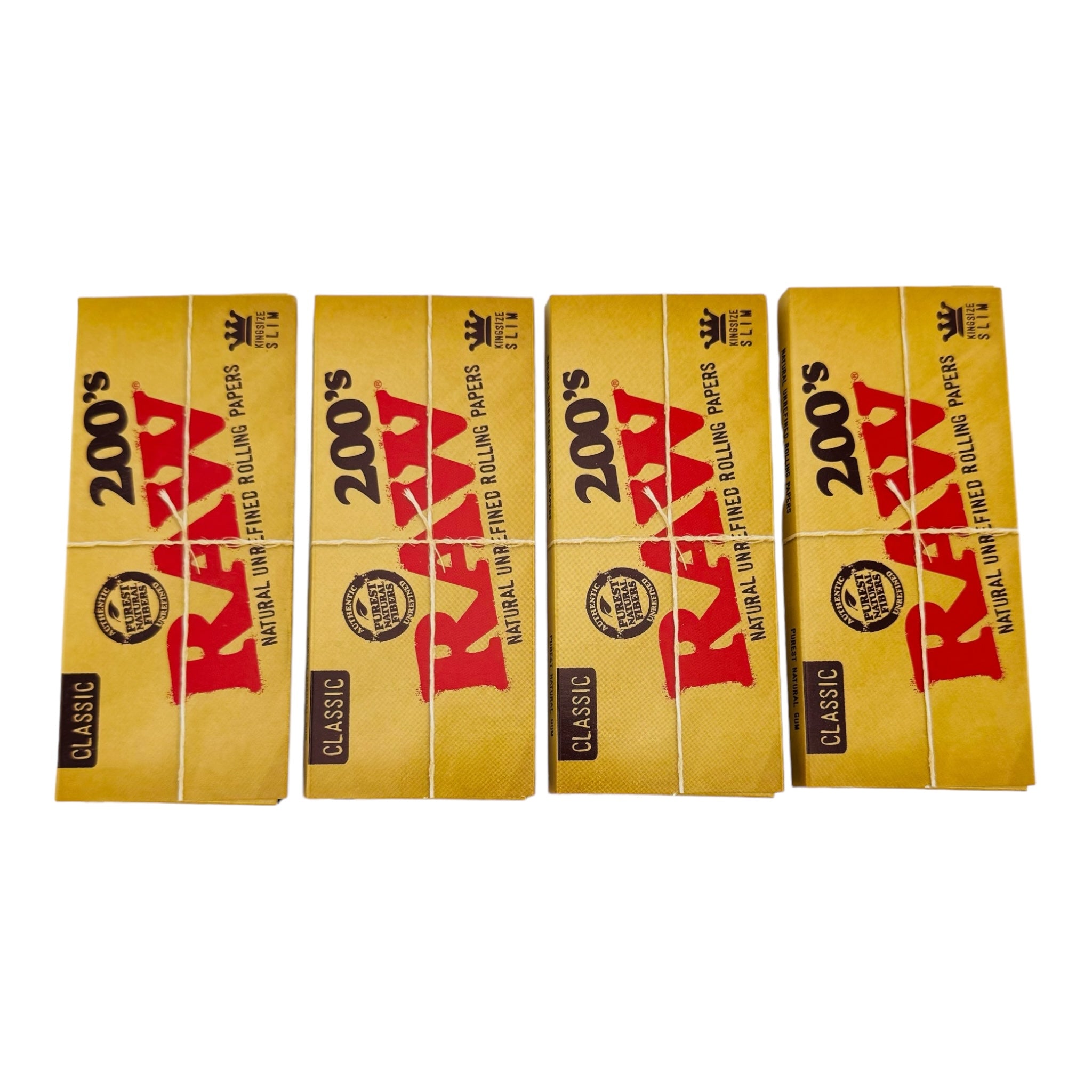 RAW Classic Hemp King Size Slim 200's Rolling Papers for sale