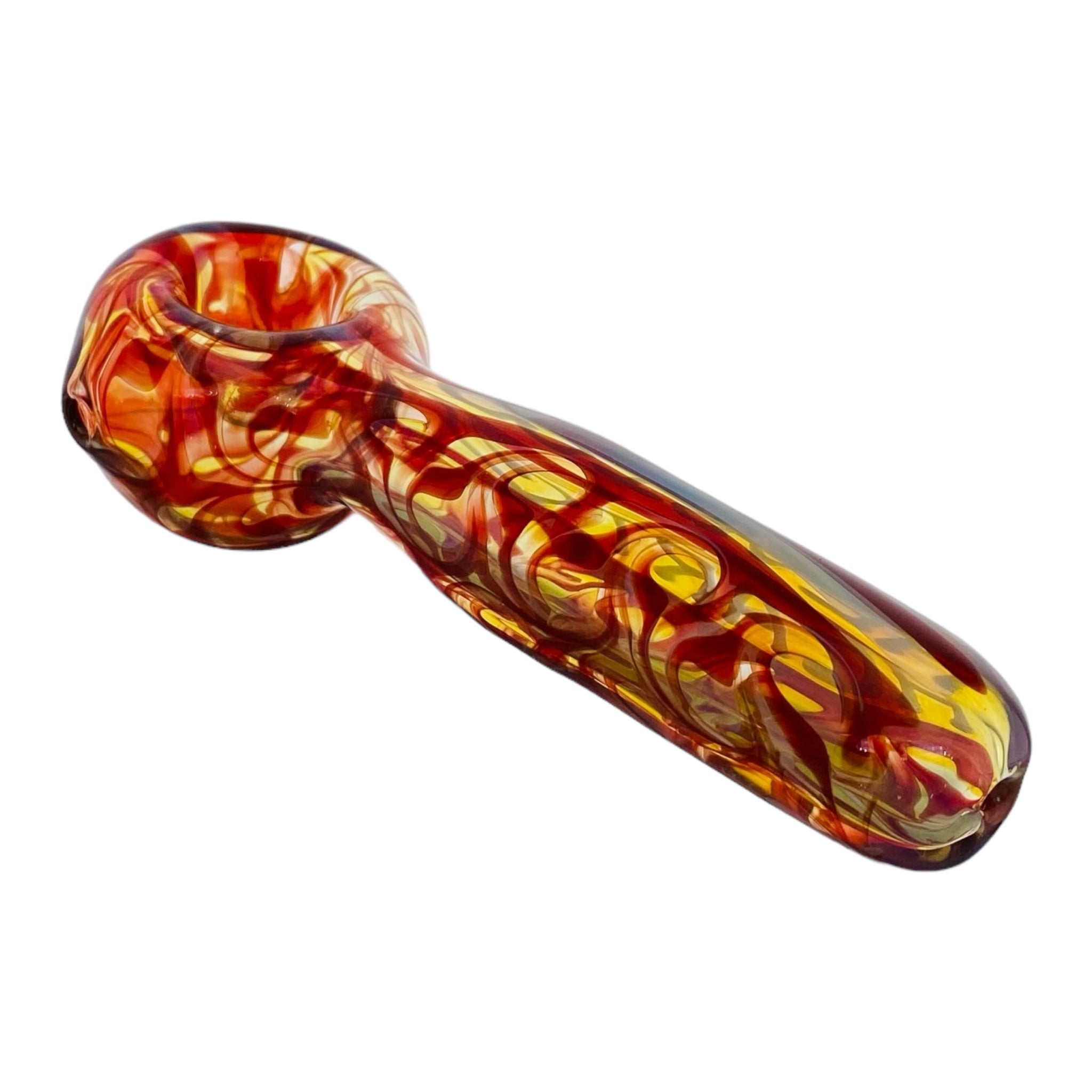 cute Heart Glass Hand Pipe With Red Wrap And Rake for sale free shipping