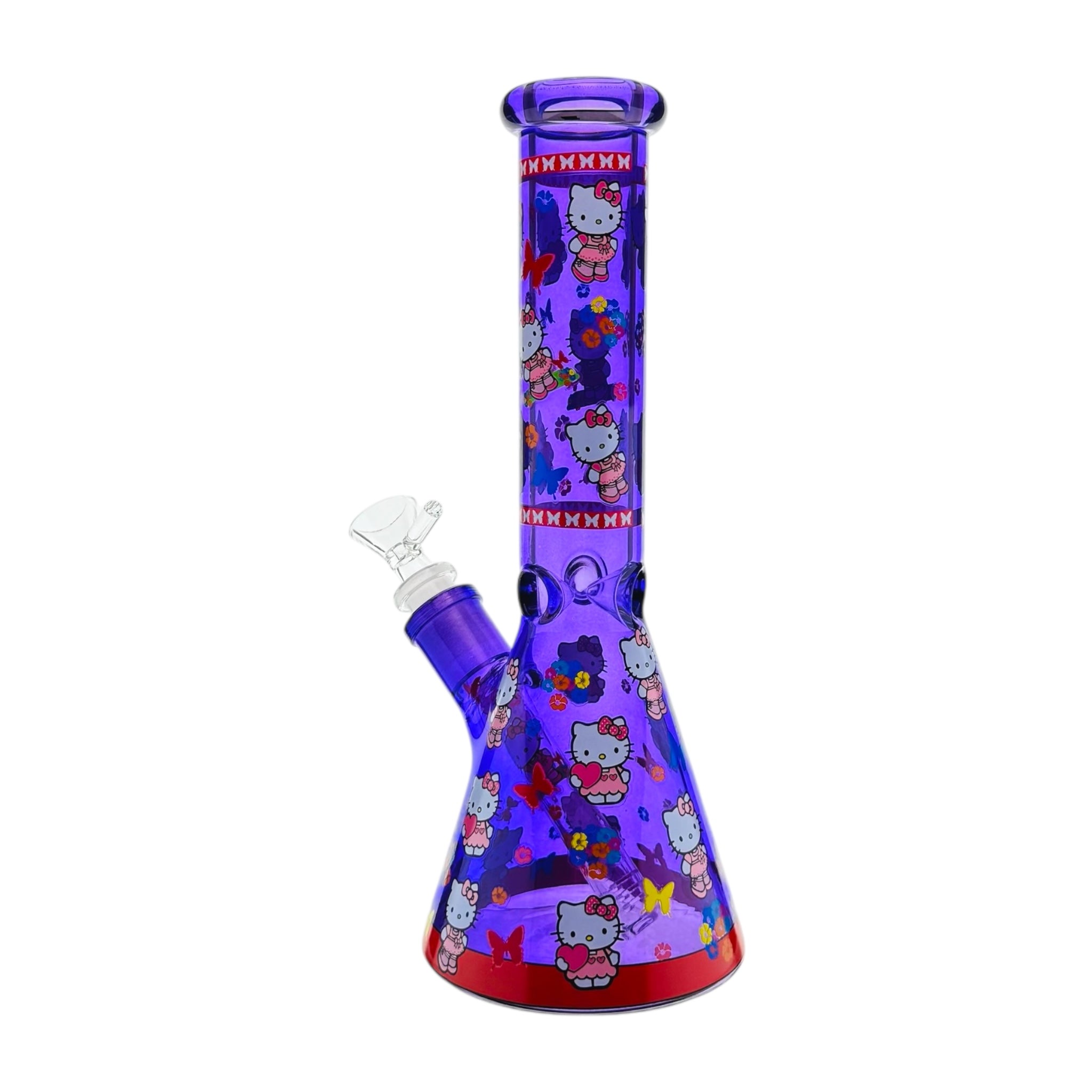 cute hello kitty water pipe smoking device on white back ground