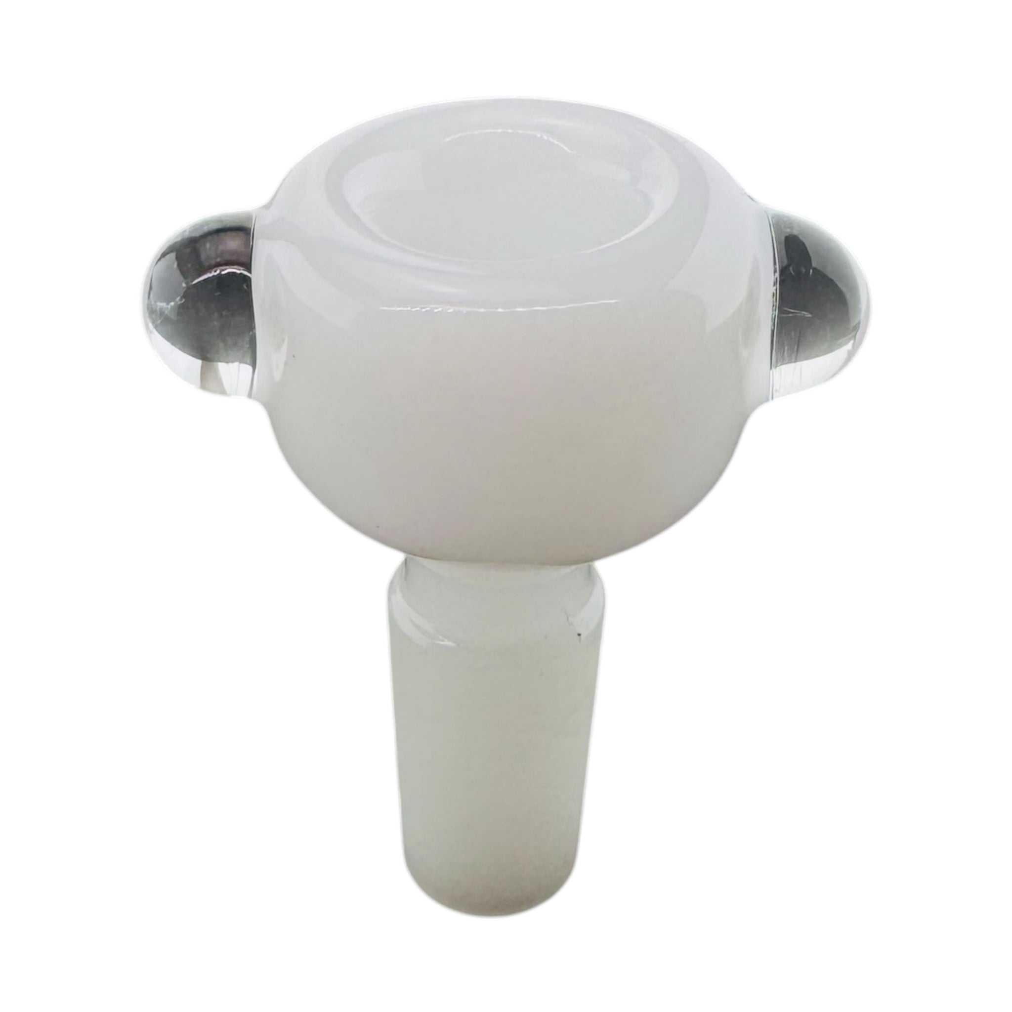 14mm Flower Bowl - Tall Straight Wall Bubble Bong Bowl Piece - White