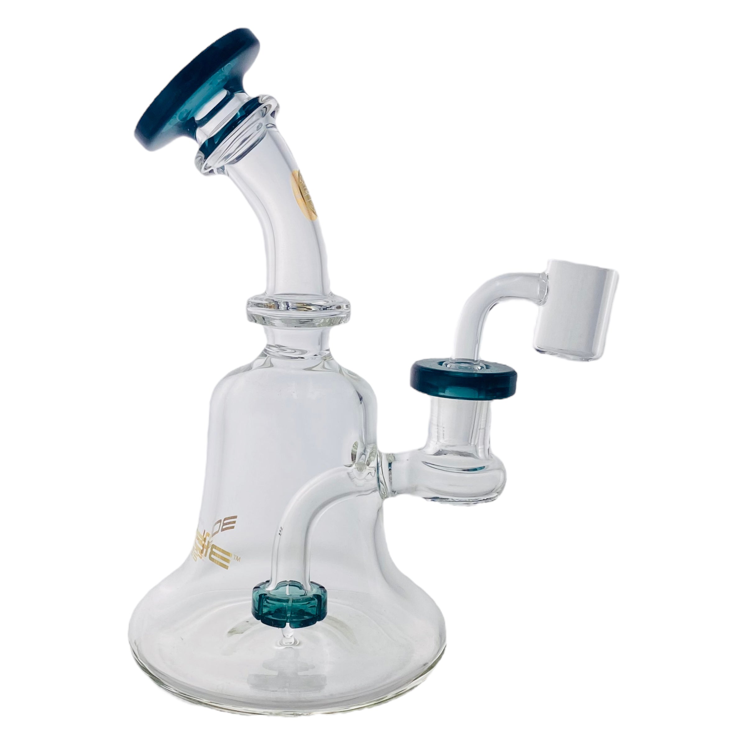 Bougie Glass - Small Dab Rig Banger Hanger 14mm Fitting - Lake Green