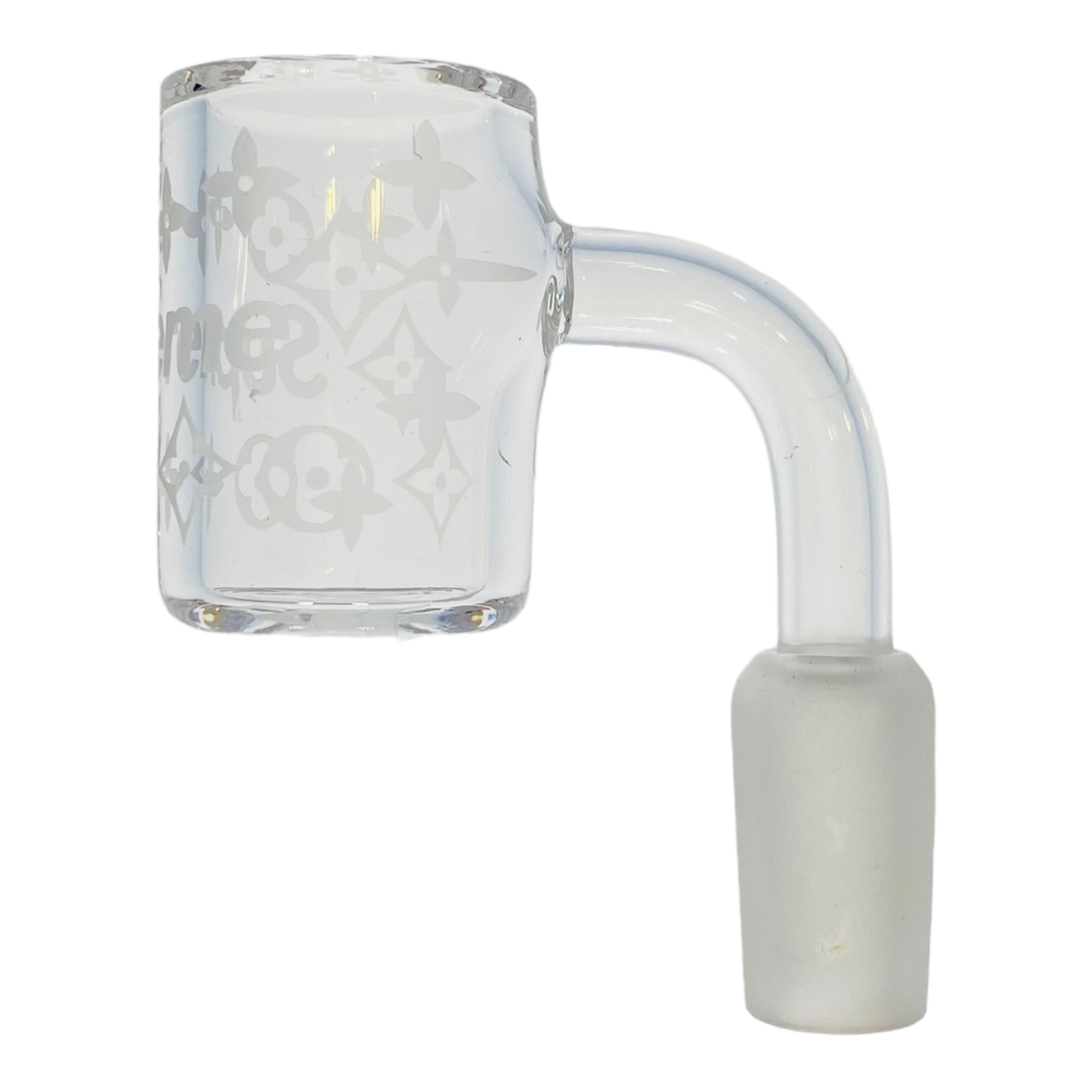 14mm Sandblasted Quartz Banger With SUPREME And Stars