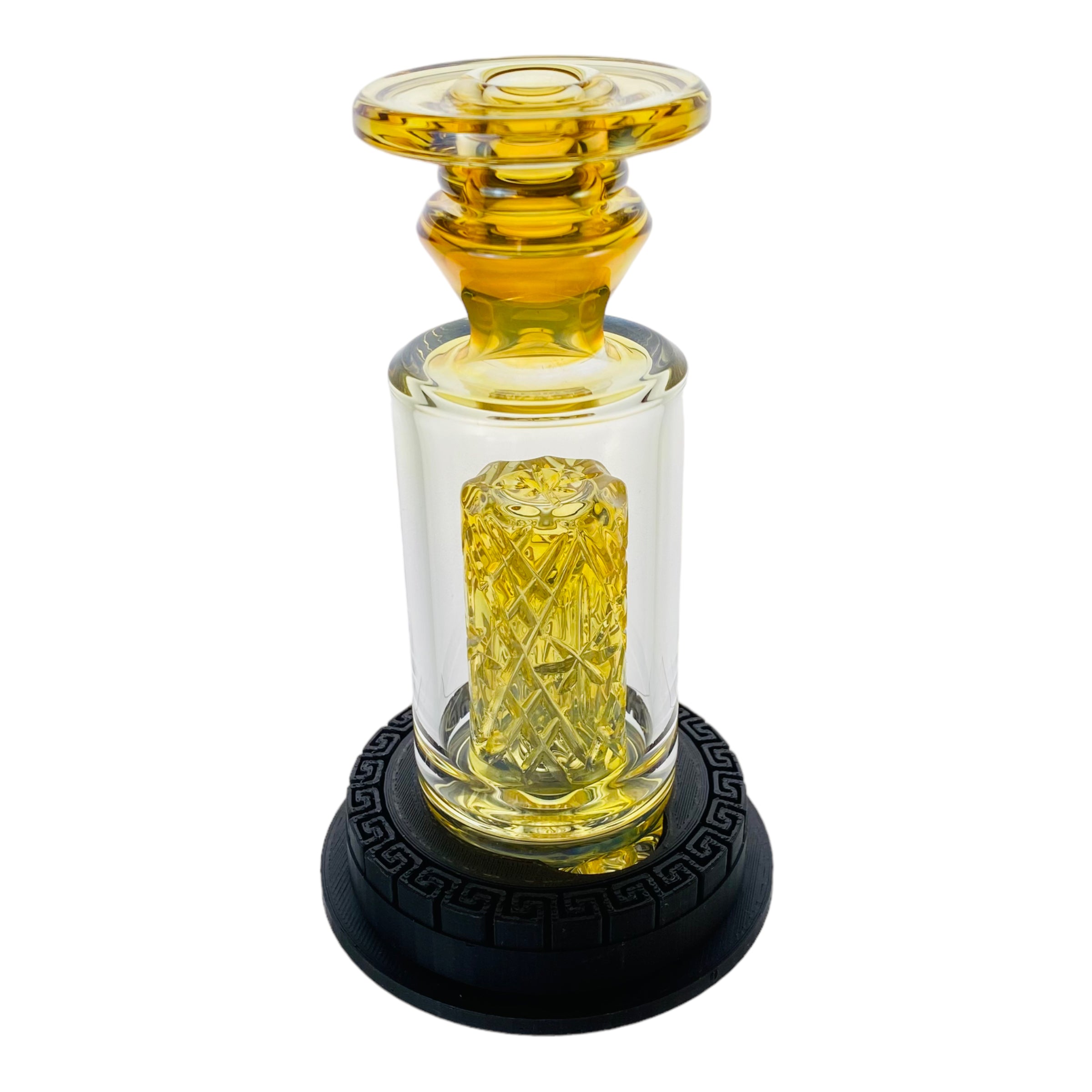 Enjoy And Prosper Glass - Custom Puffco Peak Attachment - Small Fumed Cross Cut Peak Top for sale near you mighty quinn santa rosa ca