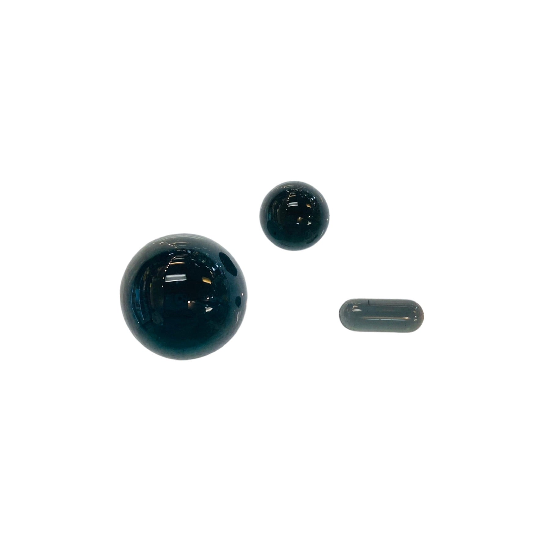 Glass Terp Slurper Marble Set - Black