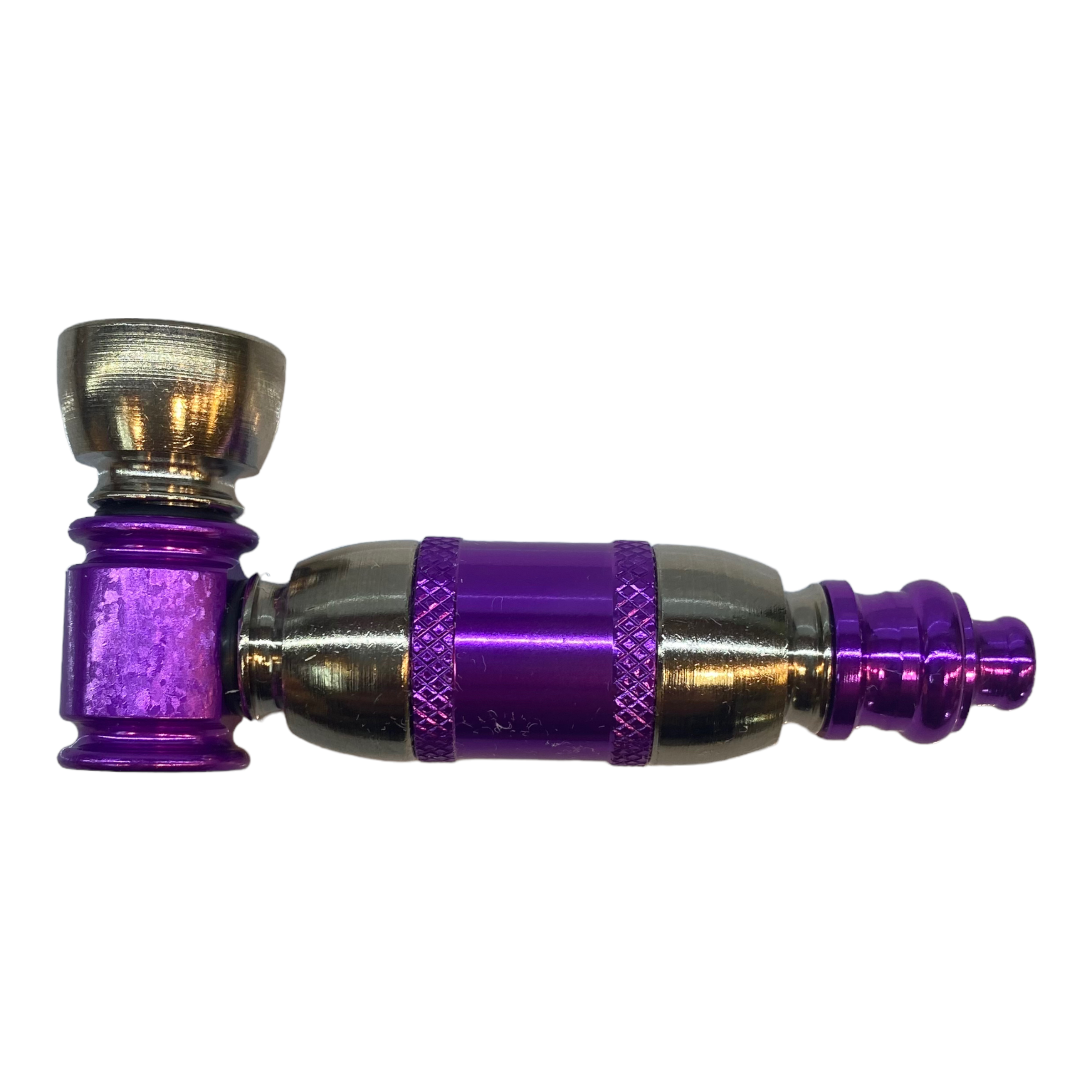 purple Two Tone Zinc Aluminum Metal Hand Pipe