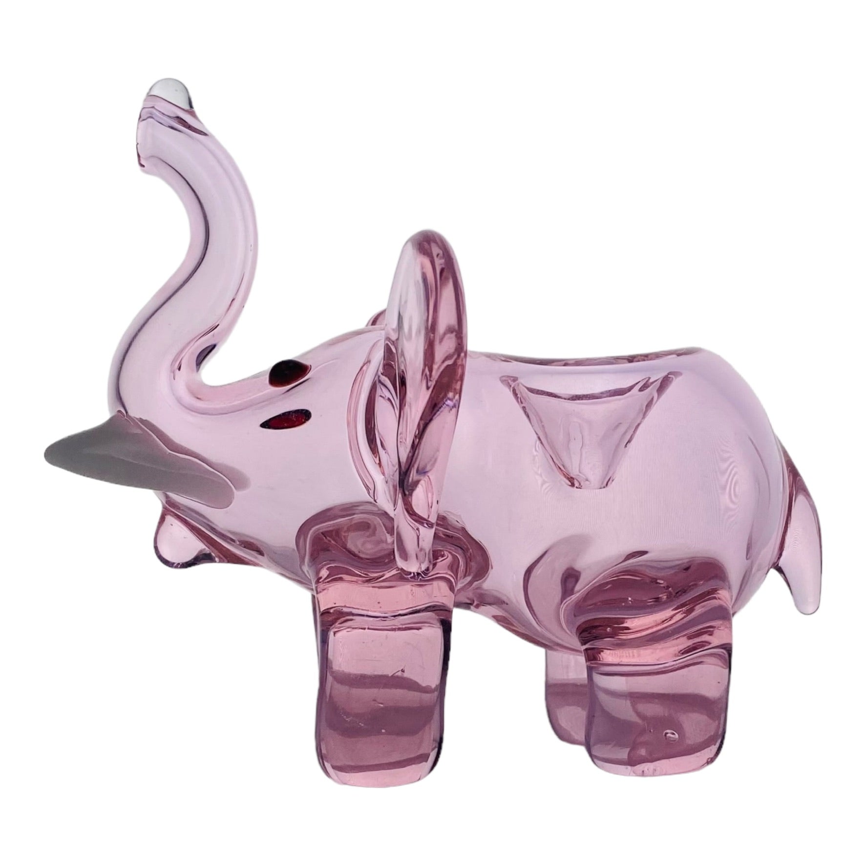 Pink Elephant Glass Hand Pipe for sale