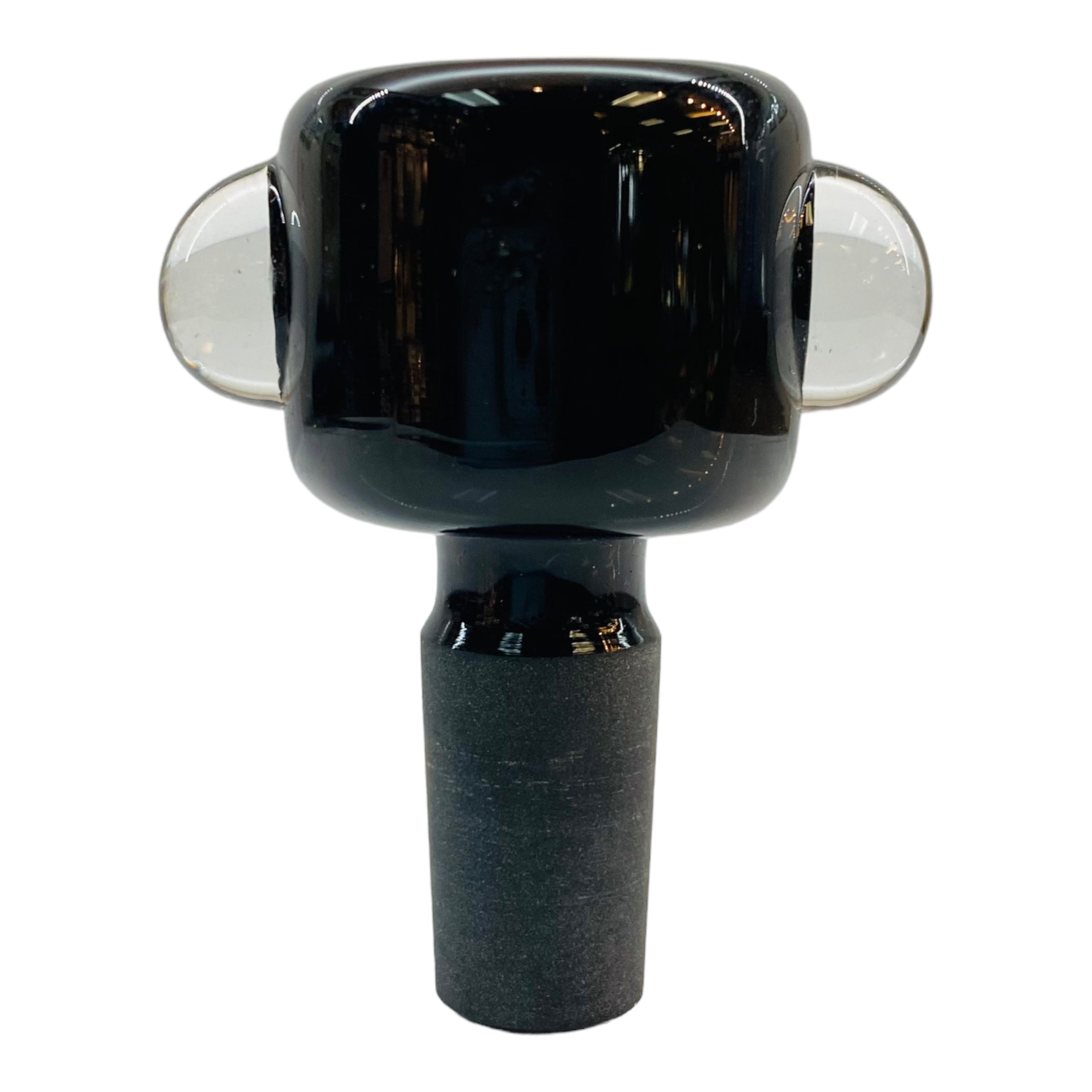 14mm Flower Bowl - Tall Straight Wall Bubble Bong Bowl Piece - Black