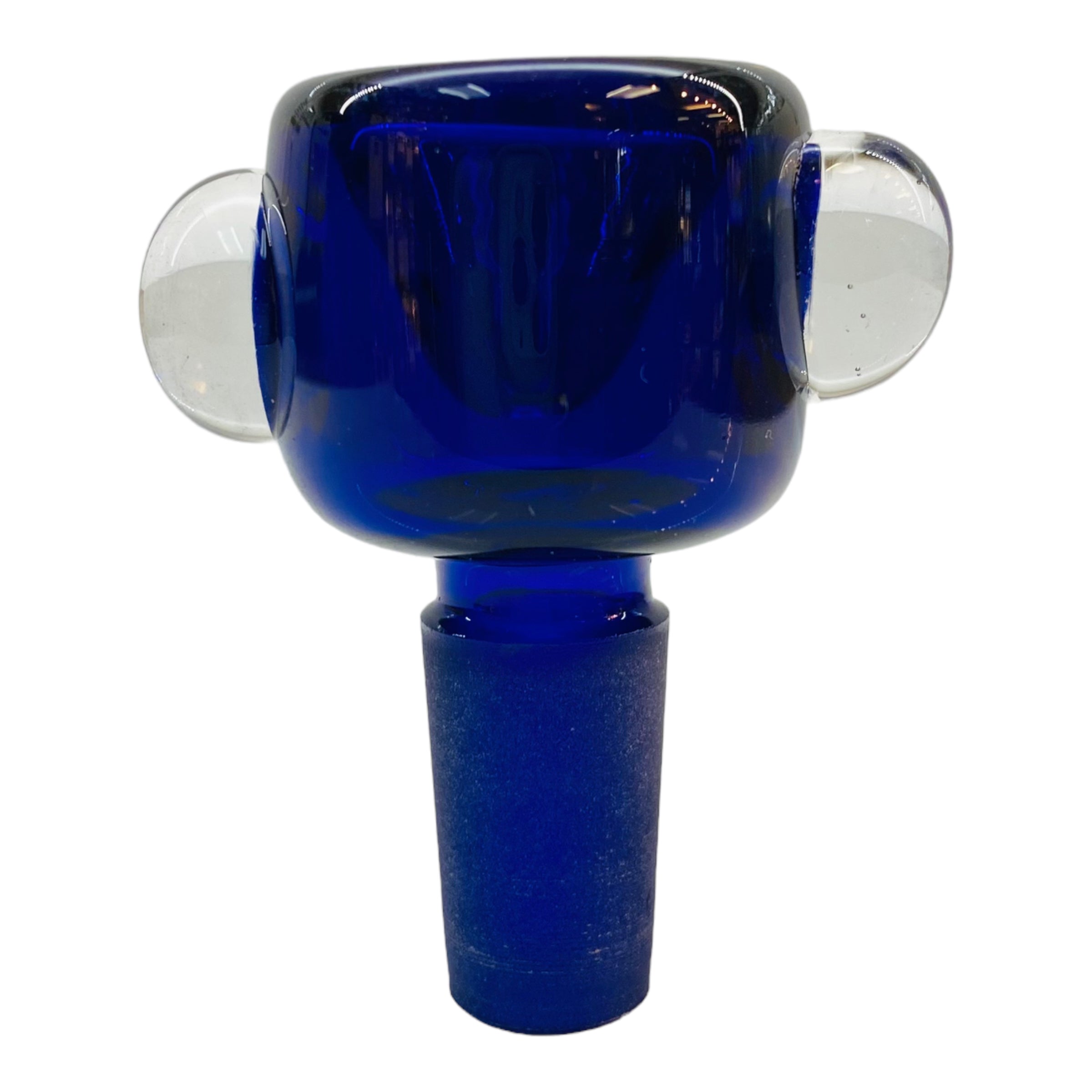14mm Flower Bowl - Tall Straight Wall Bubble Bong Bowl Piece - Blue