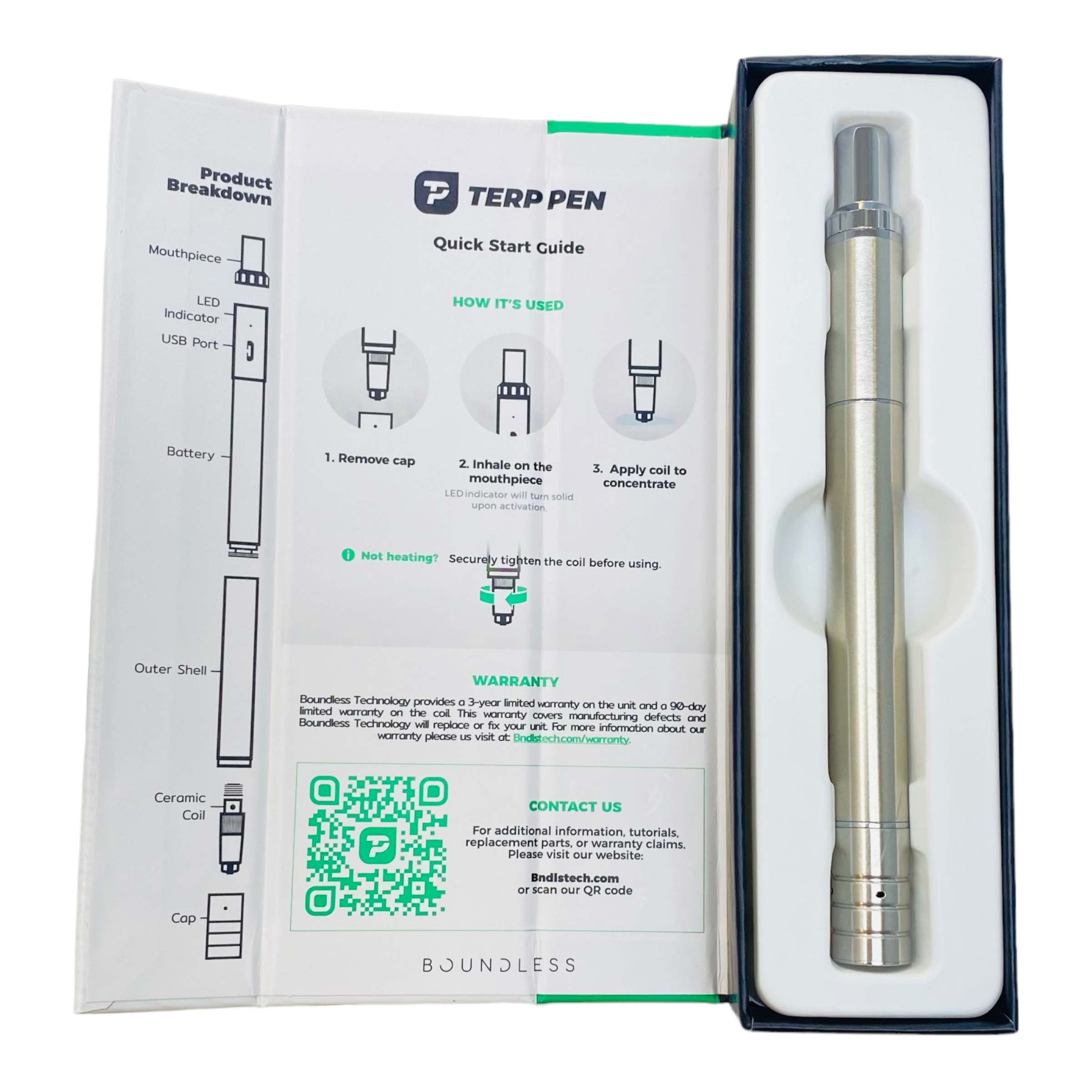 Boundless - Terp Pen - Silver