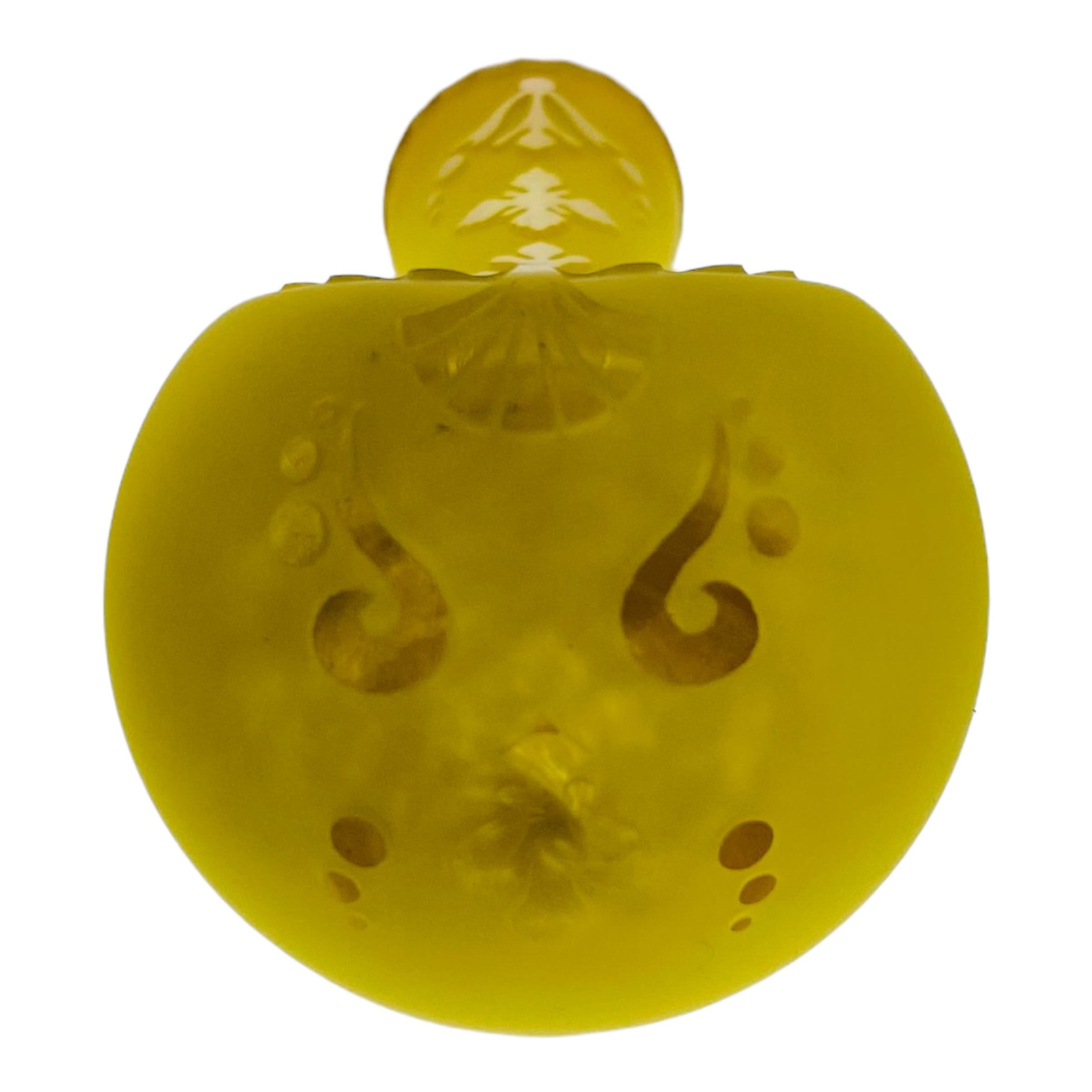 Liberty 503 Glass - Sandblasted Yellow Spoon