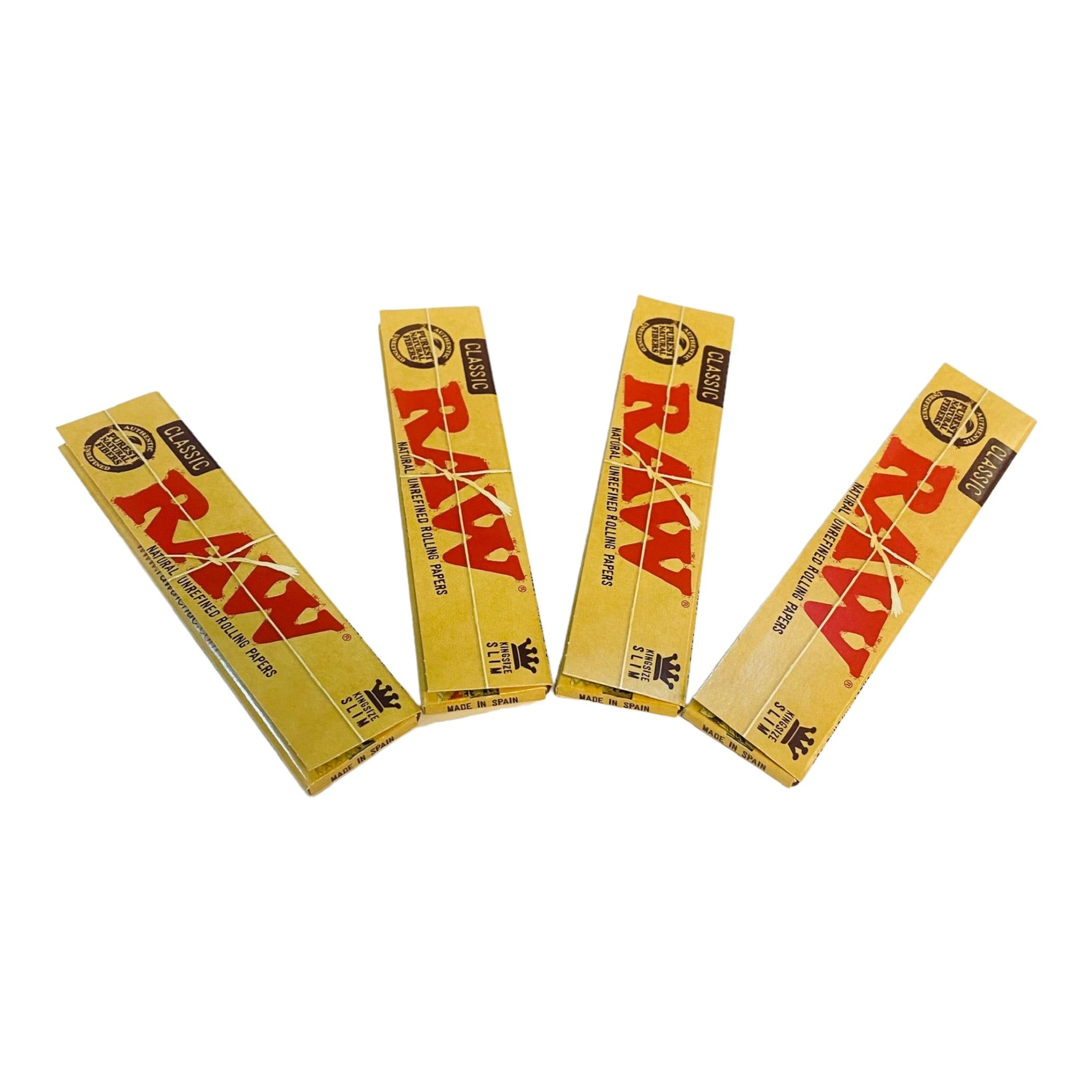 RAW - Classic Hemp King Size Slim Papers - 4 Packs