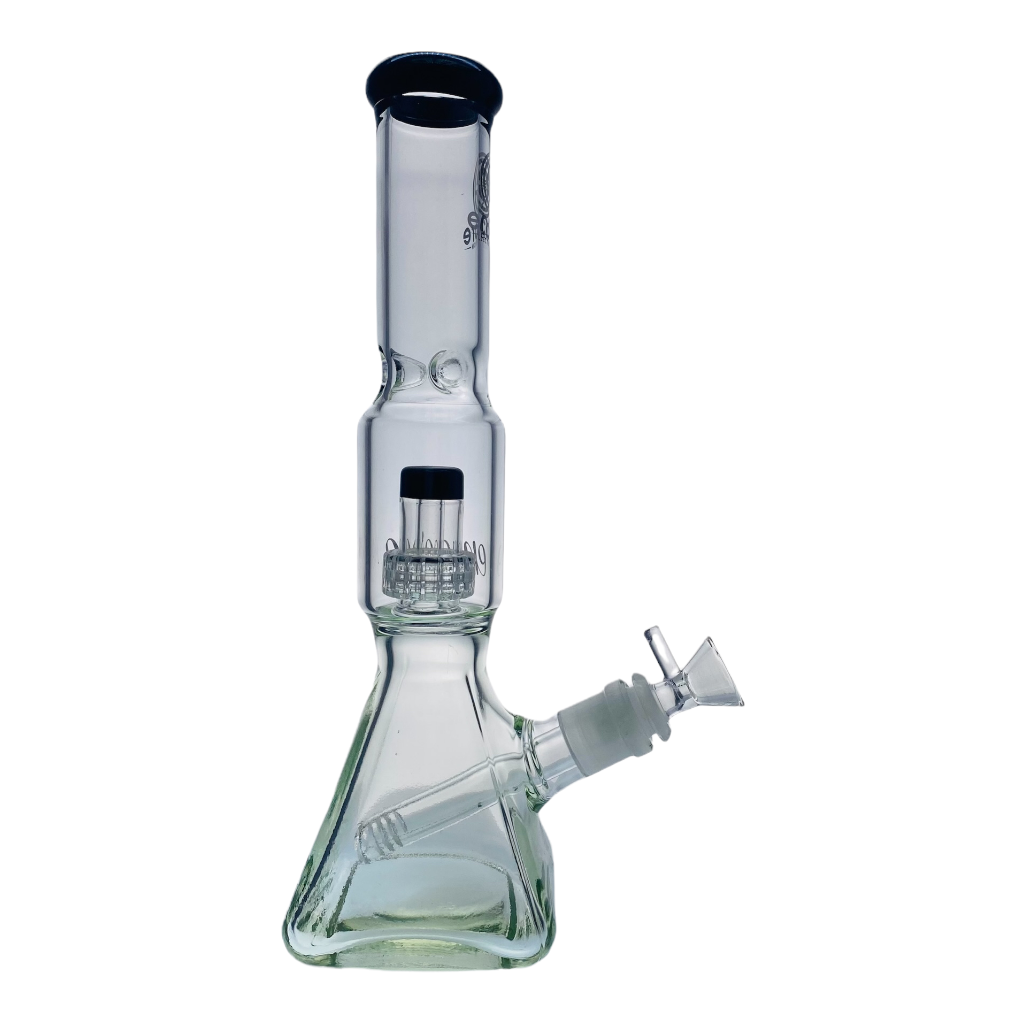 Encore Glass - Square Base Bong With Mushroom Perc