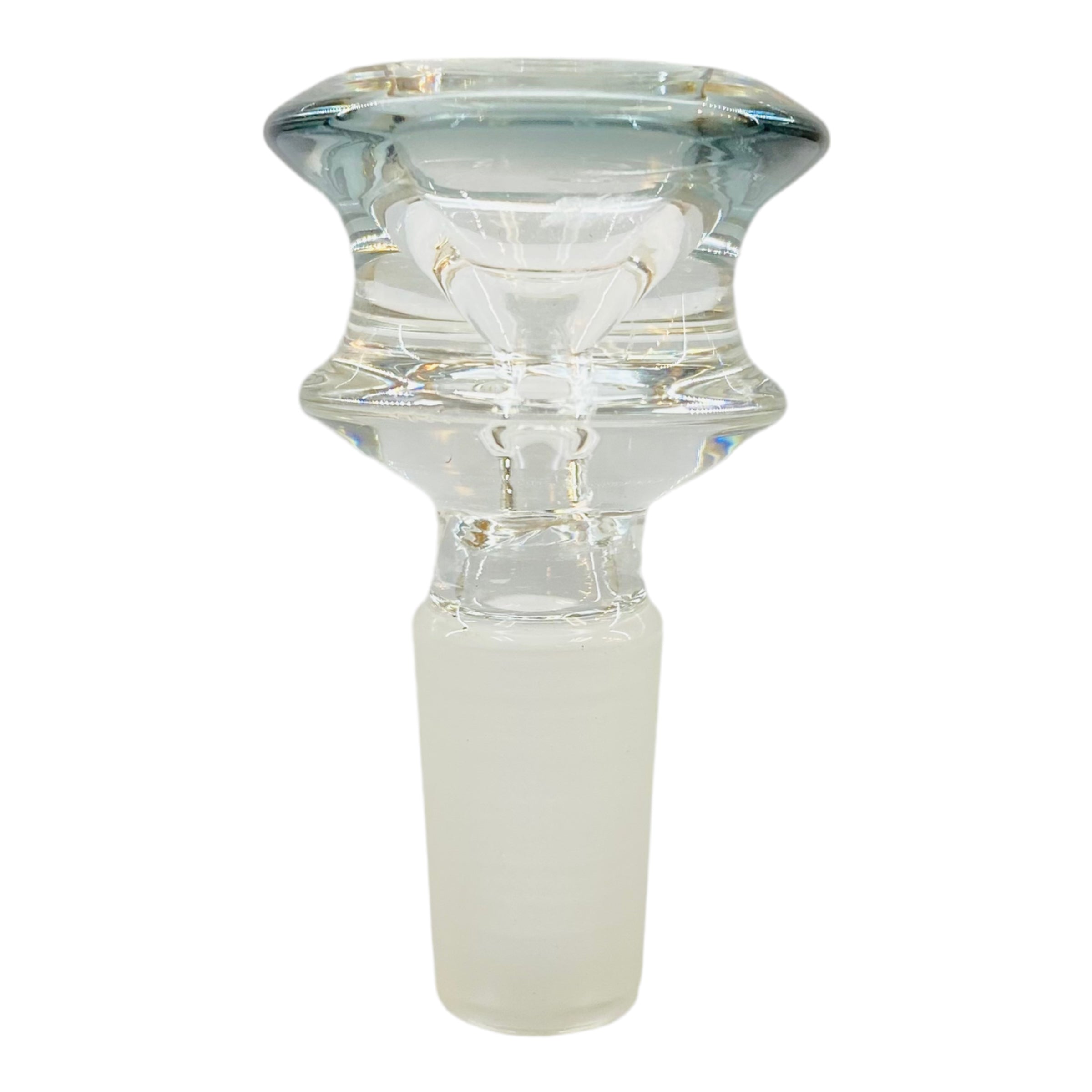 14mm Flower Bowl - Double Edge Bowl Piece - Shadow Blue