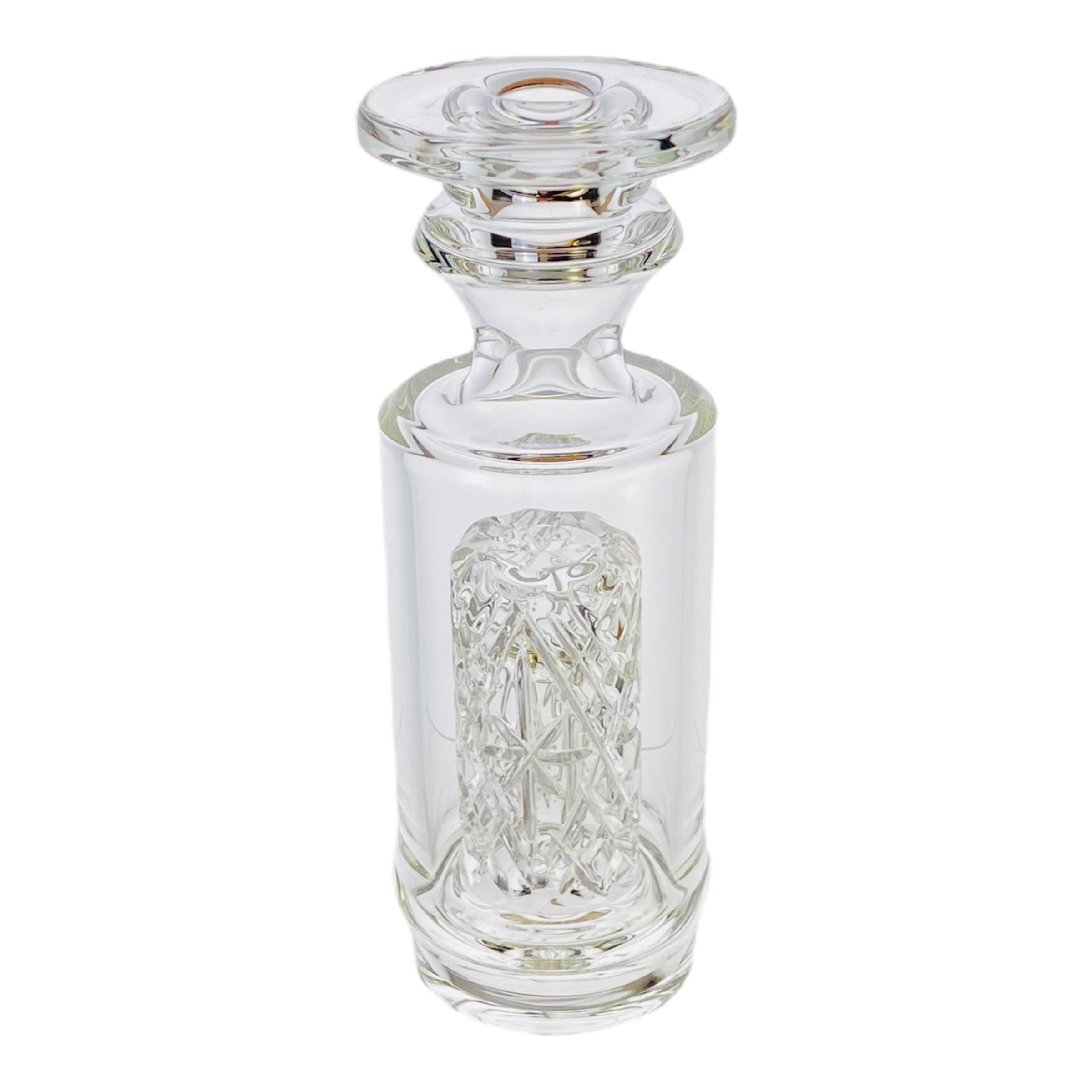 Enjoy And Prosper Glass - Custom Puffco Peak Attachment - Clear Cross Cut Ares Peak Top