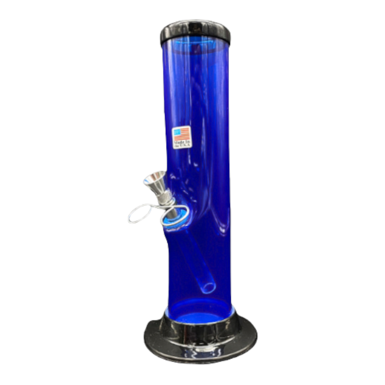 Acrylic Bong Straight 9 Inches Blue