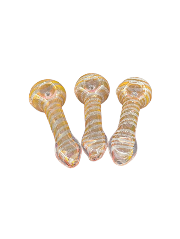 Glow In The Dark Glass Spoon Hand Pipe Fume Spiral Twist