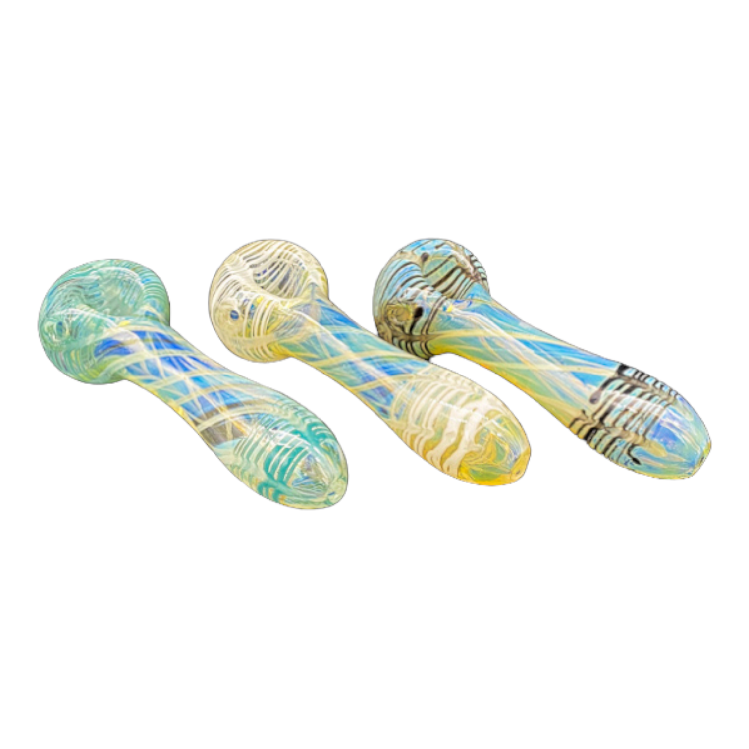Glass Hand Pipes - Large Fume And Color Explosion Glass Hand Pipe