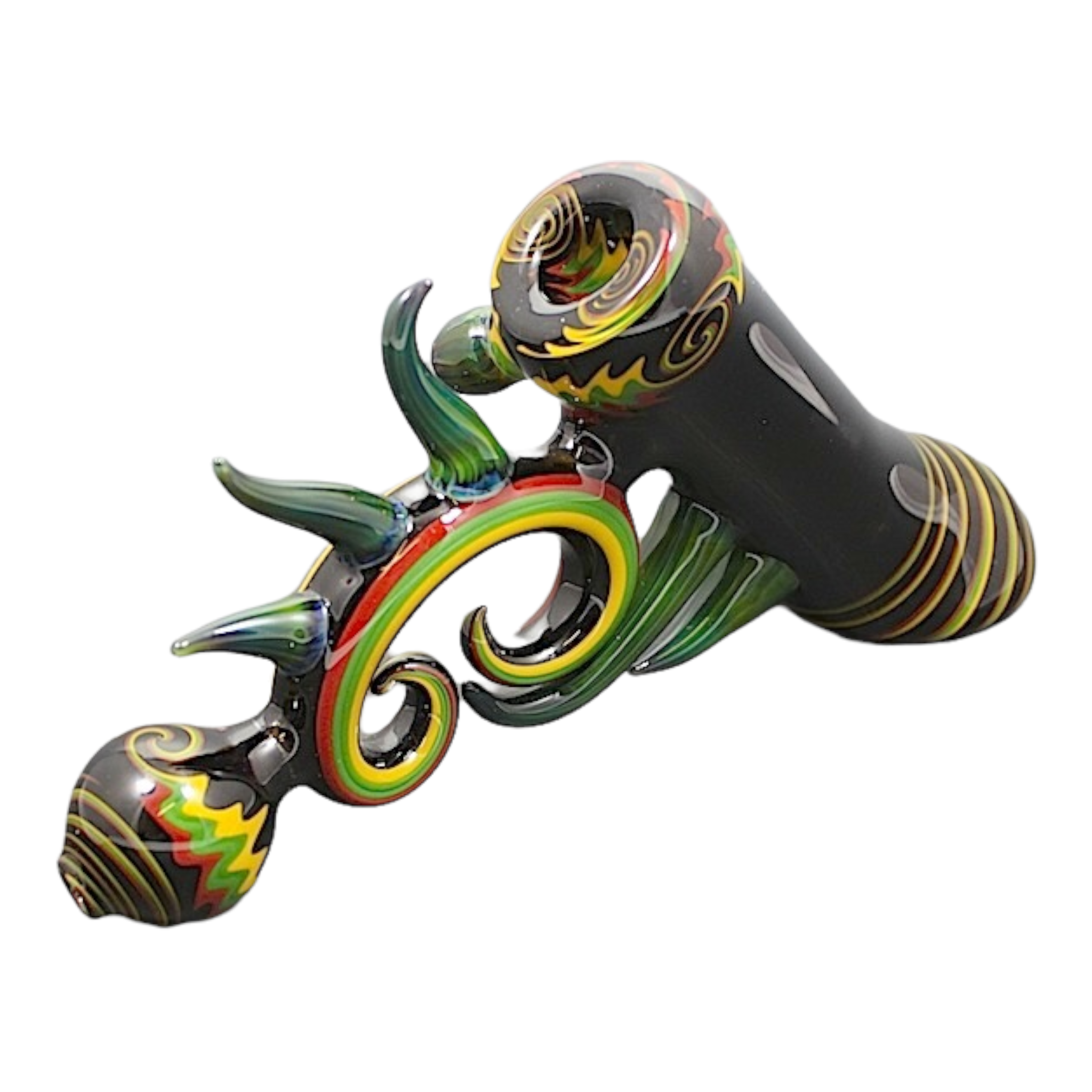 Darby Holm - 2007 Rasta Horned Push Bubbler