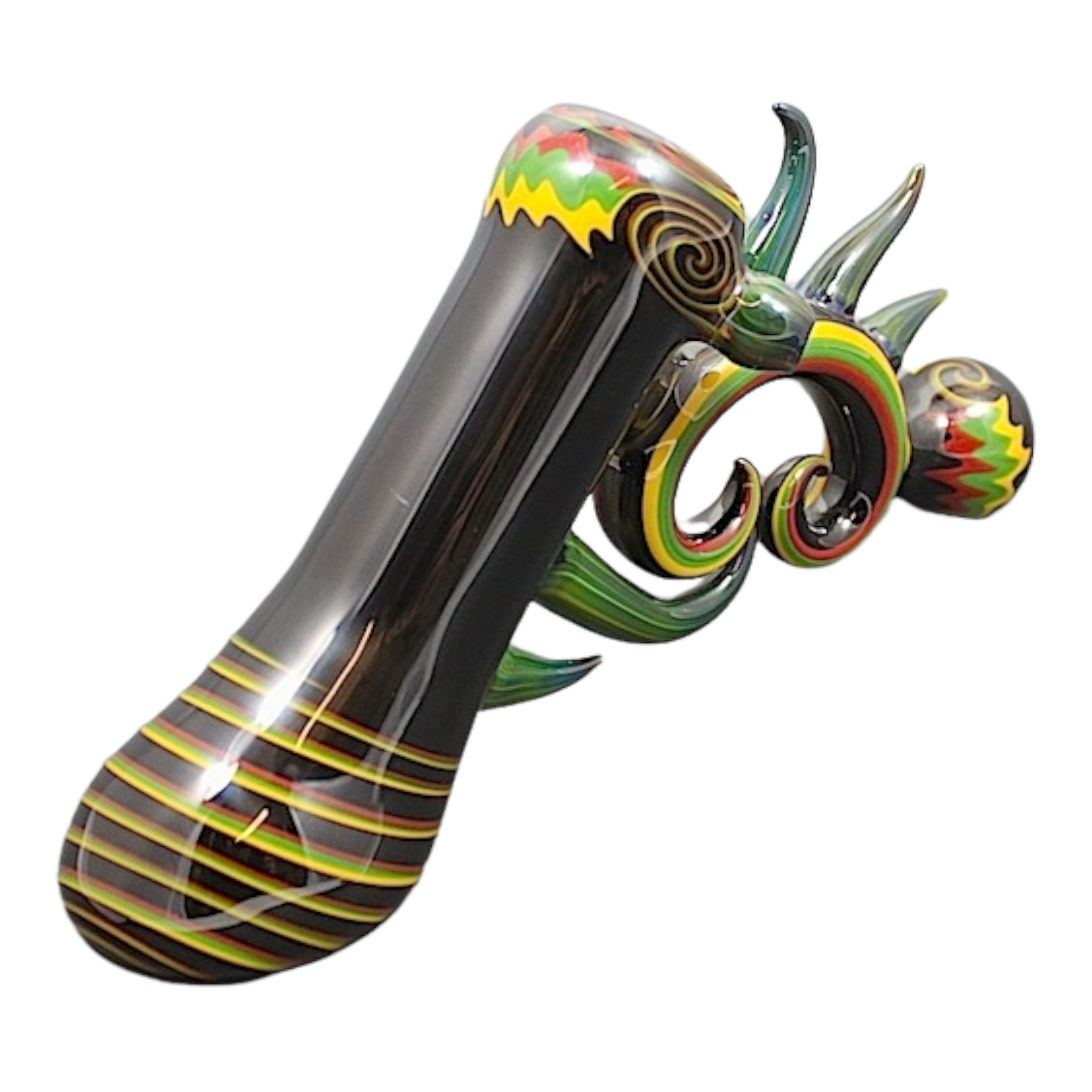 Darby Holm - 2007 Rasta Horned Push Bubbler