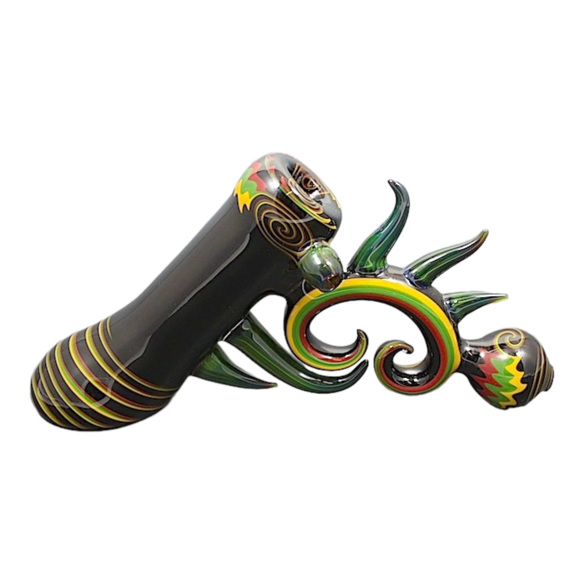 Darby Holm - 2007 Rasta Horned Push Bubbler