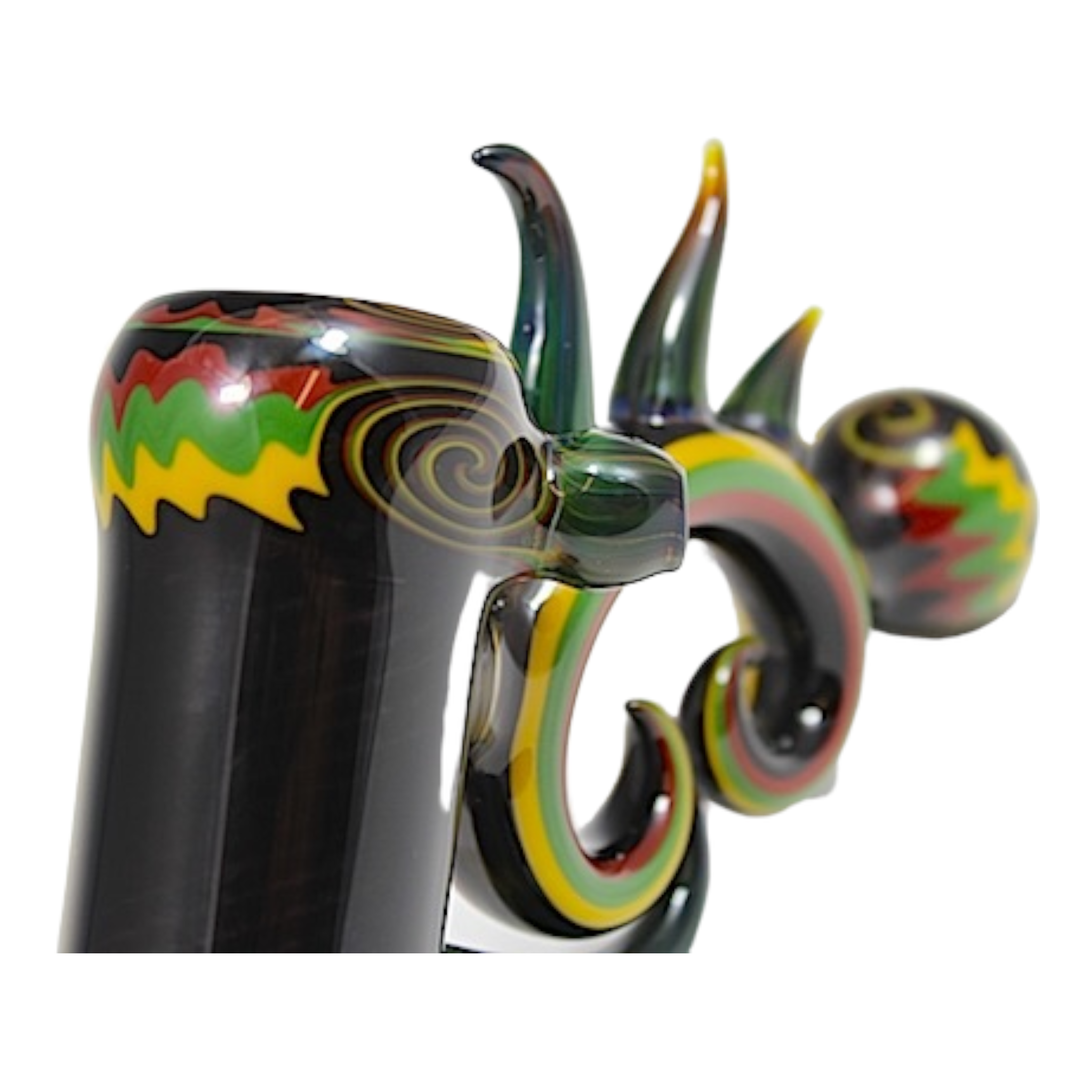 Darby Holm - 2007 Rasta Horned Push Bubbler