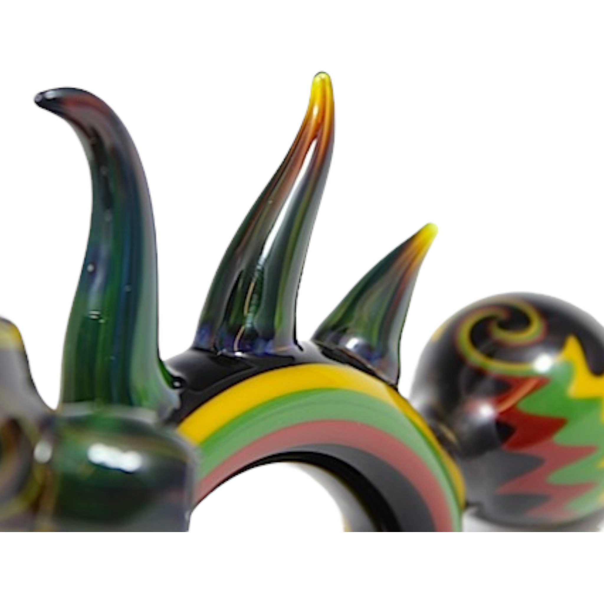Darby Holm - 2007 Rasta Horned Push Bubbler