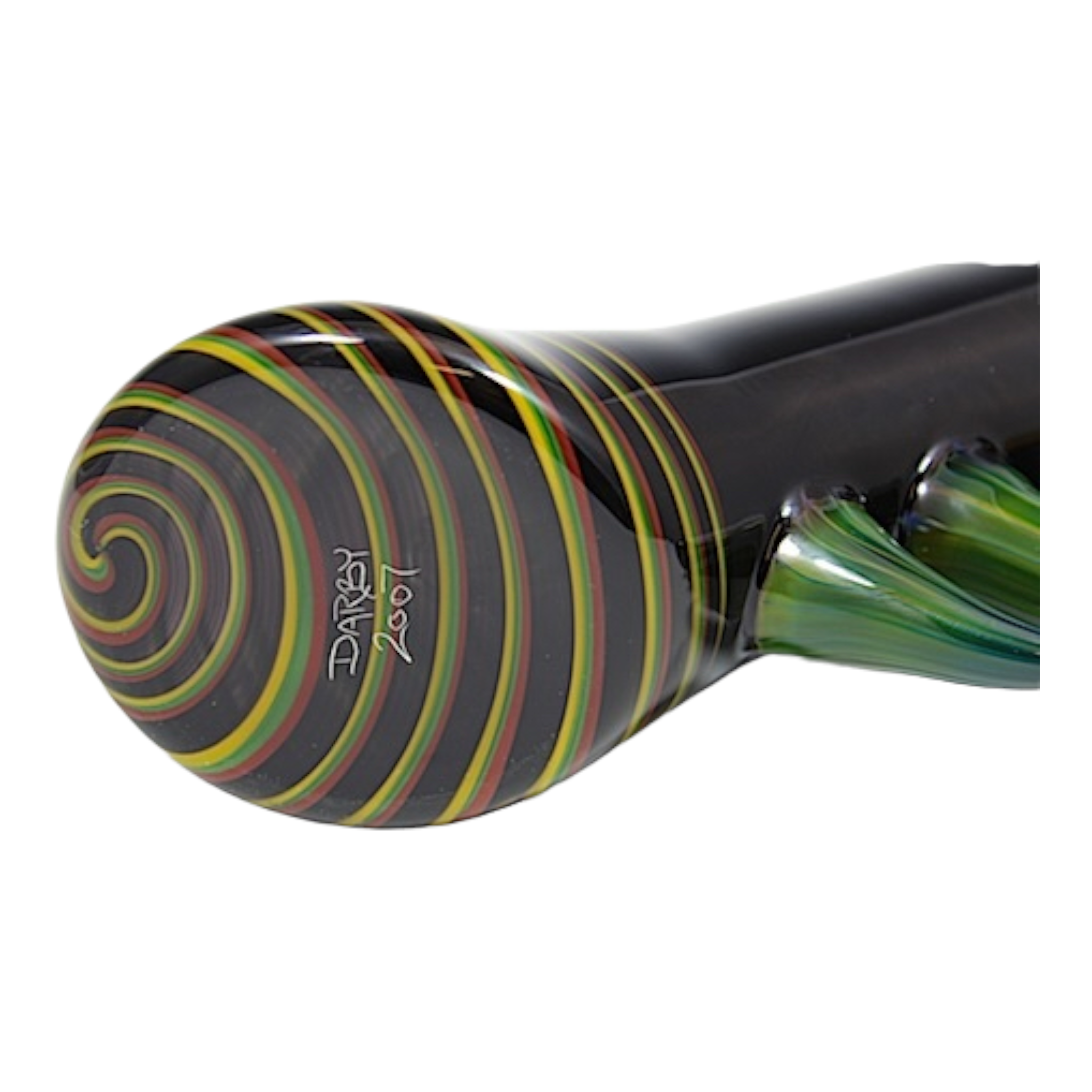 Darby Holm - 2007 Rasta Horned Push Bubbler