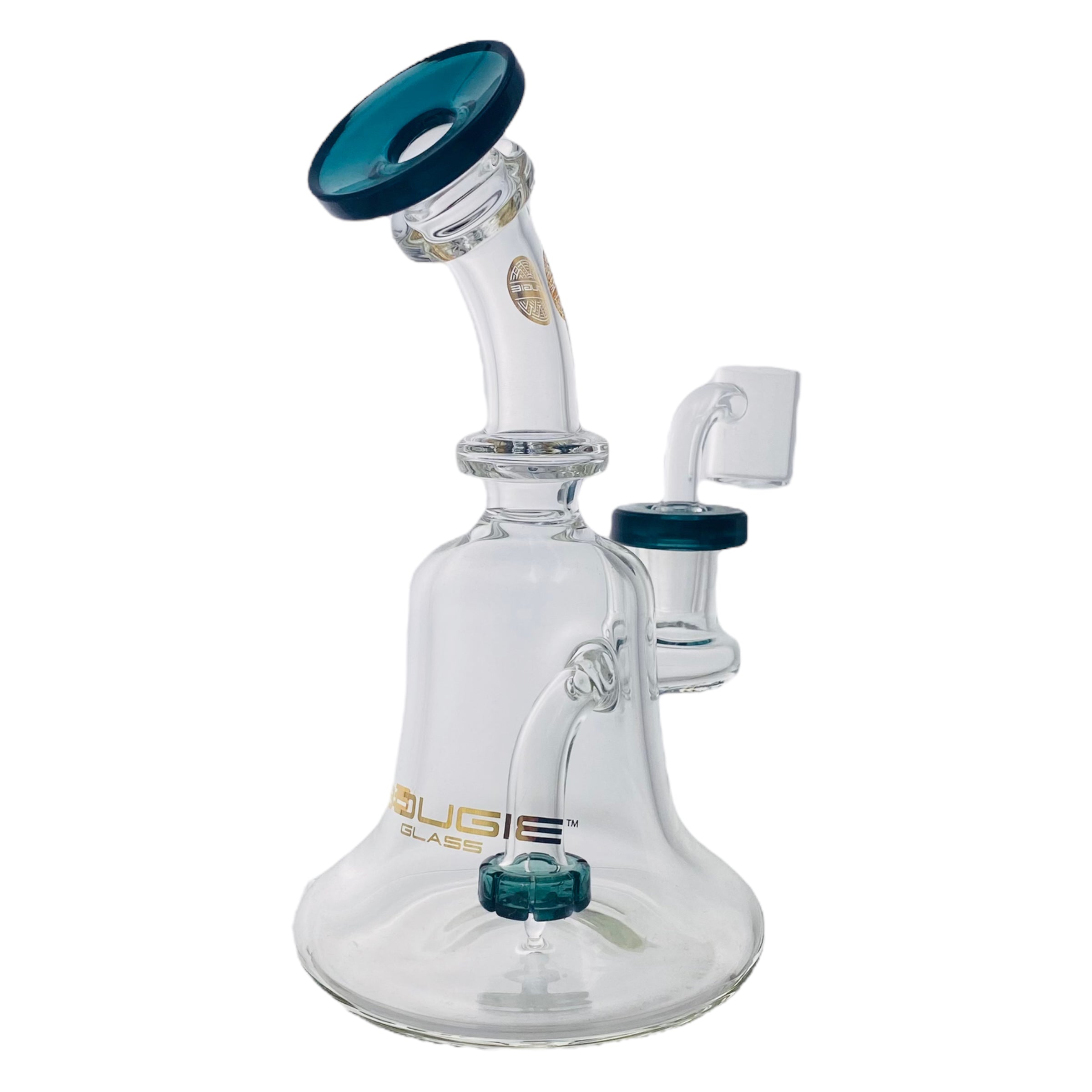 Bougie Glass - Small Dab Rig Banger Hanger 14mm Fitting - Lake Green