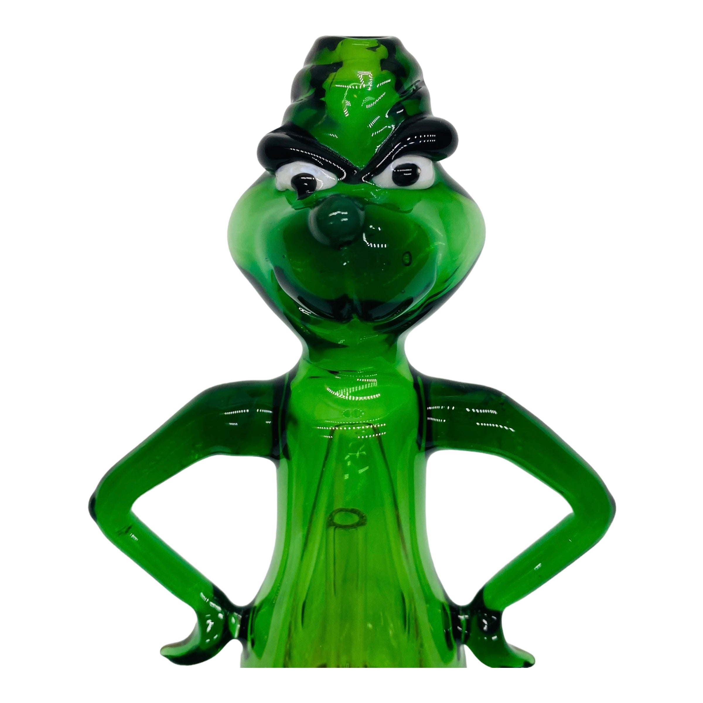 Daniel's Glass Art Custom Sculpted The Grinch Glass Attachment For Puffco Peak Original And Pro