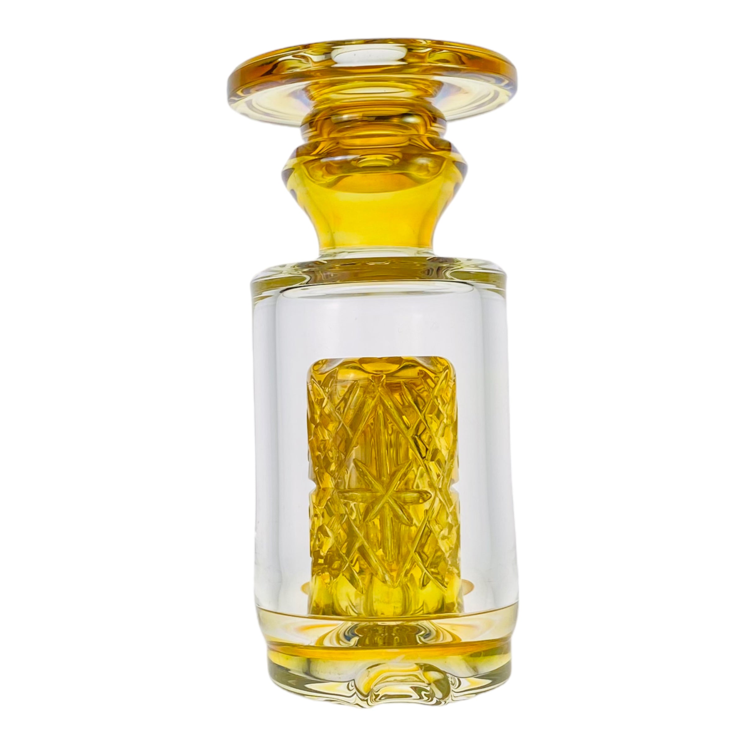 Enjoy And Prosper Glass - Custom Puffco Peak Attachment - Small Fumed Cross Cut Peak Top for sale near you mighty quinn santa rosa ca
