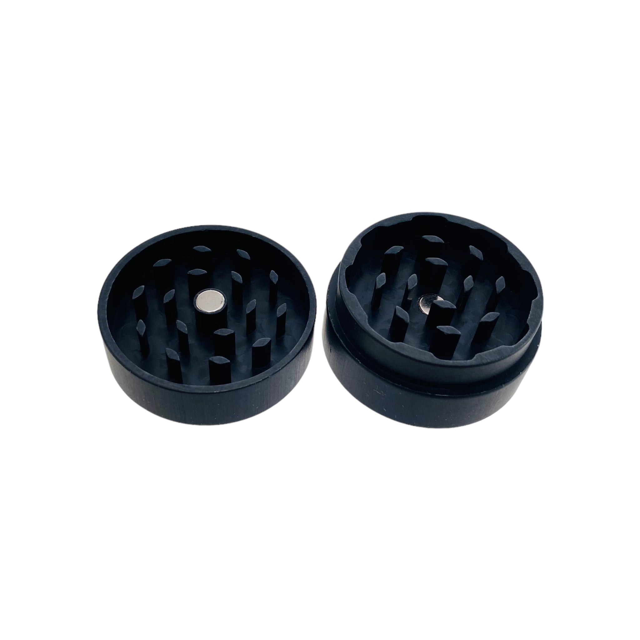Tahoe Grinders Black Anodized Aluminum Small Two Piece Weed Grinder With Sacred Geometry