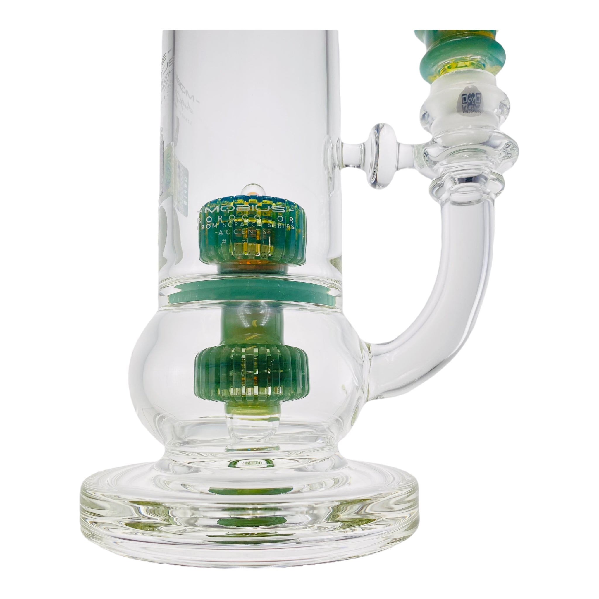 Circle Glass of Mobius Glass Custom 65T With Double Stereo Matrix Percs. Custom Mobius Glass Accent #3 With Opal