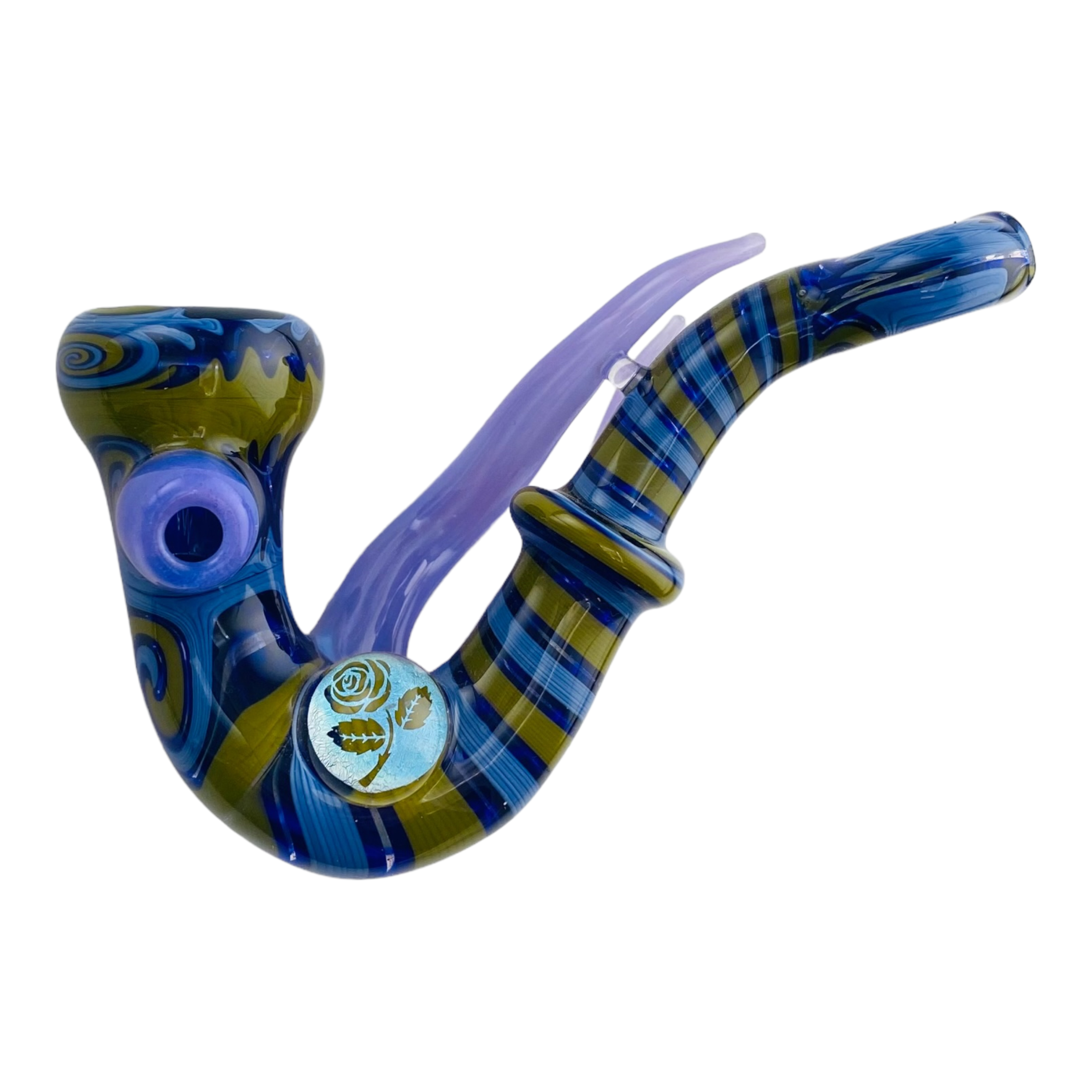 Custom Blue And Yellow Wig Wag Sherlock With Purple Horns