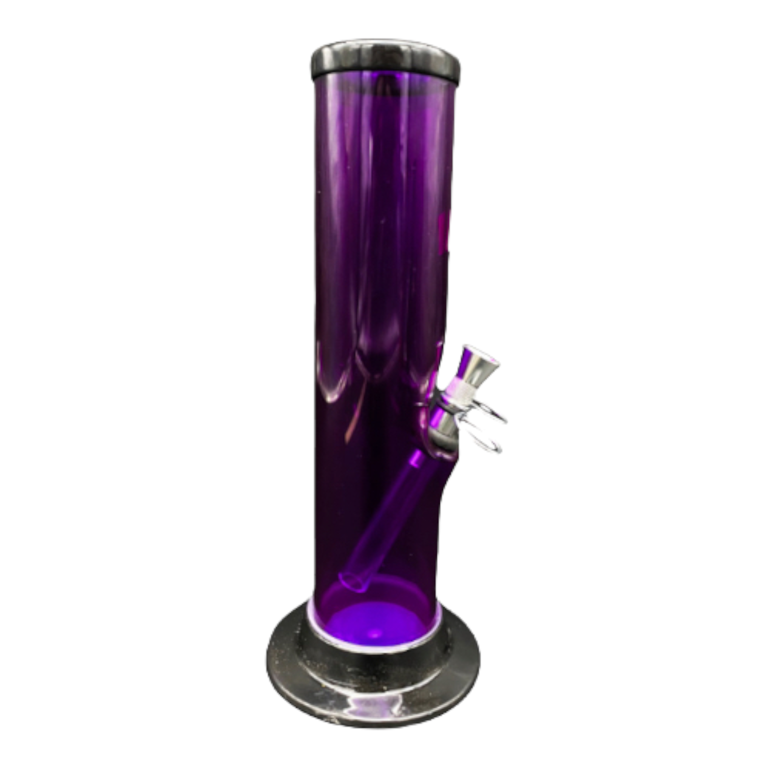 plastic Bong Straight 9 Inches Purple