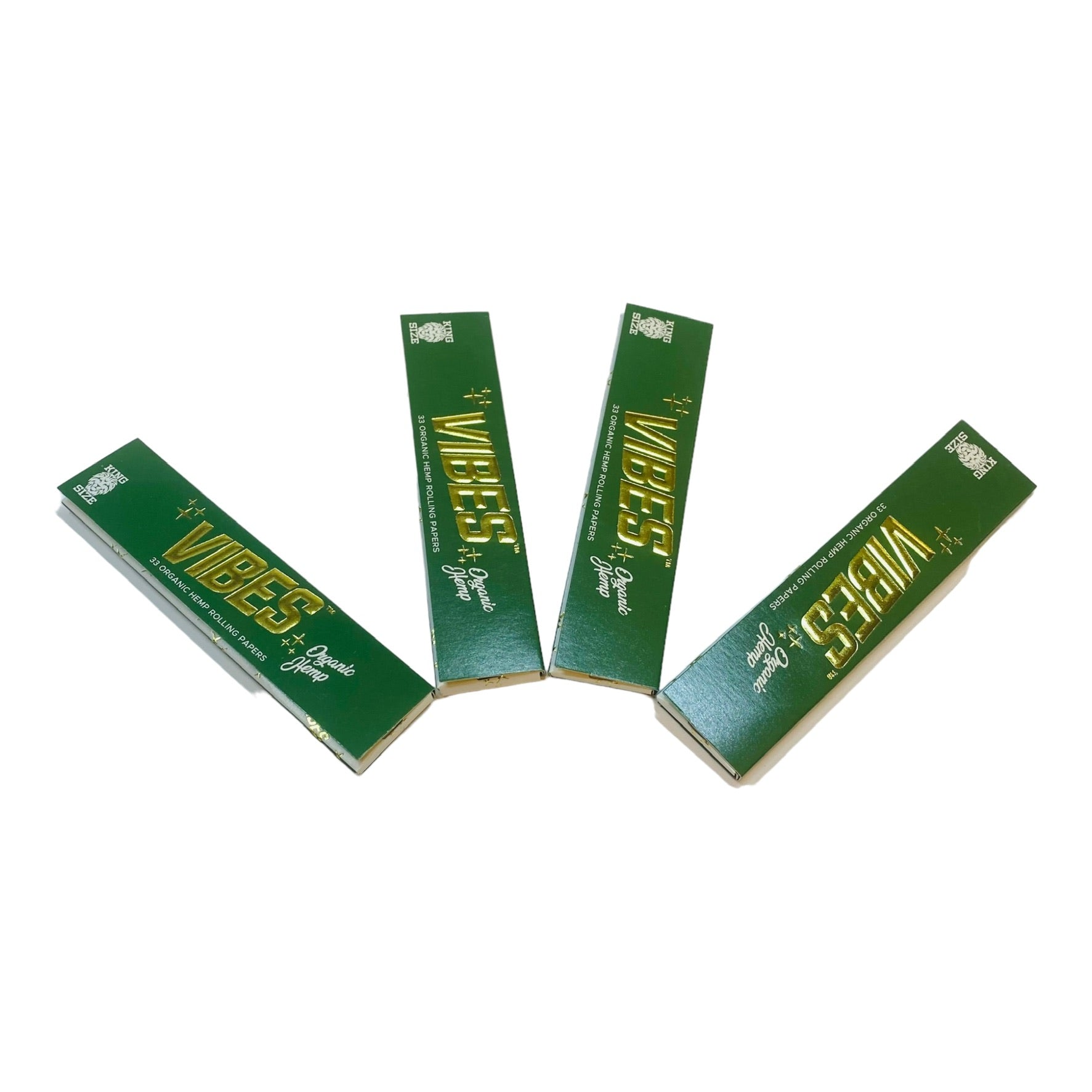 VIBES - Organic Hemp King Size Papers - 4 Packs