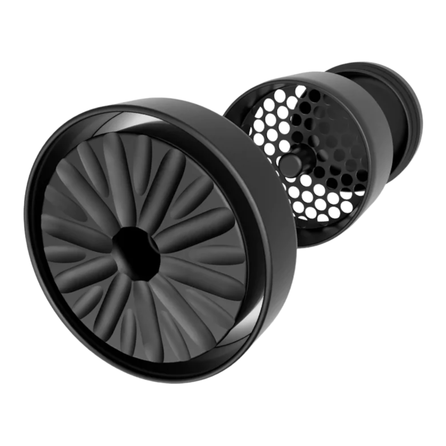 black Flower Mill - Standard Aluminum Flower Mill Herb Grinder