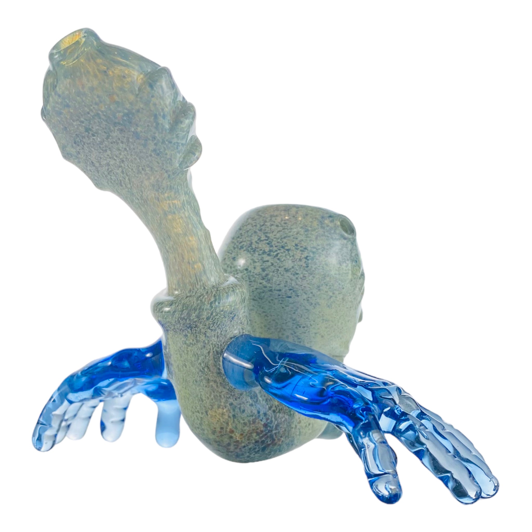 Ben O'Neil Glass - Sculpted Face Glass Sherlock With Blue Hands