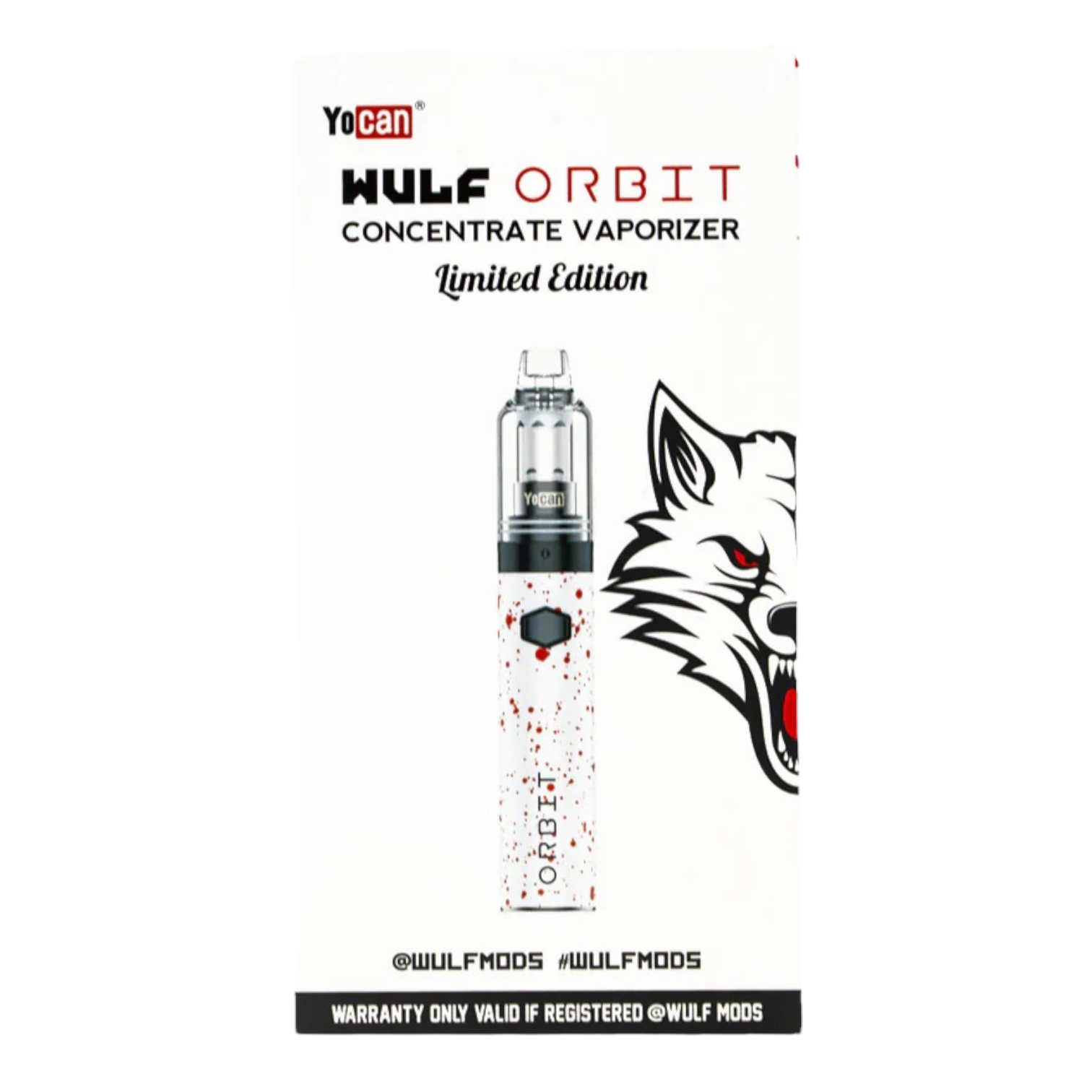 YoCan Wulf - Orbit Concentrate Vaporizer - Red Splatter