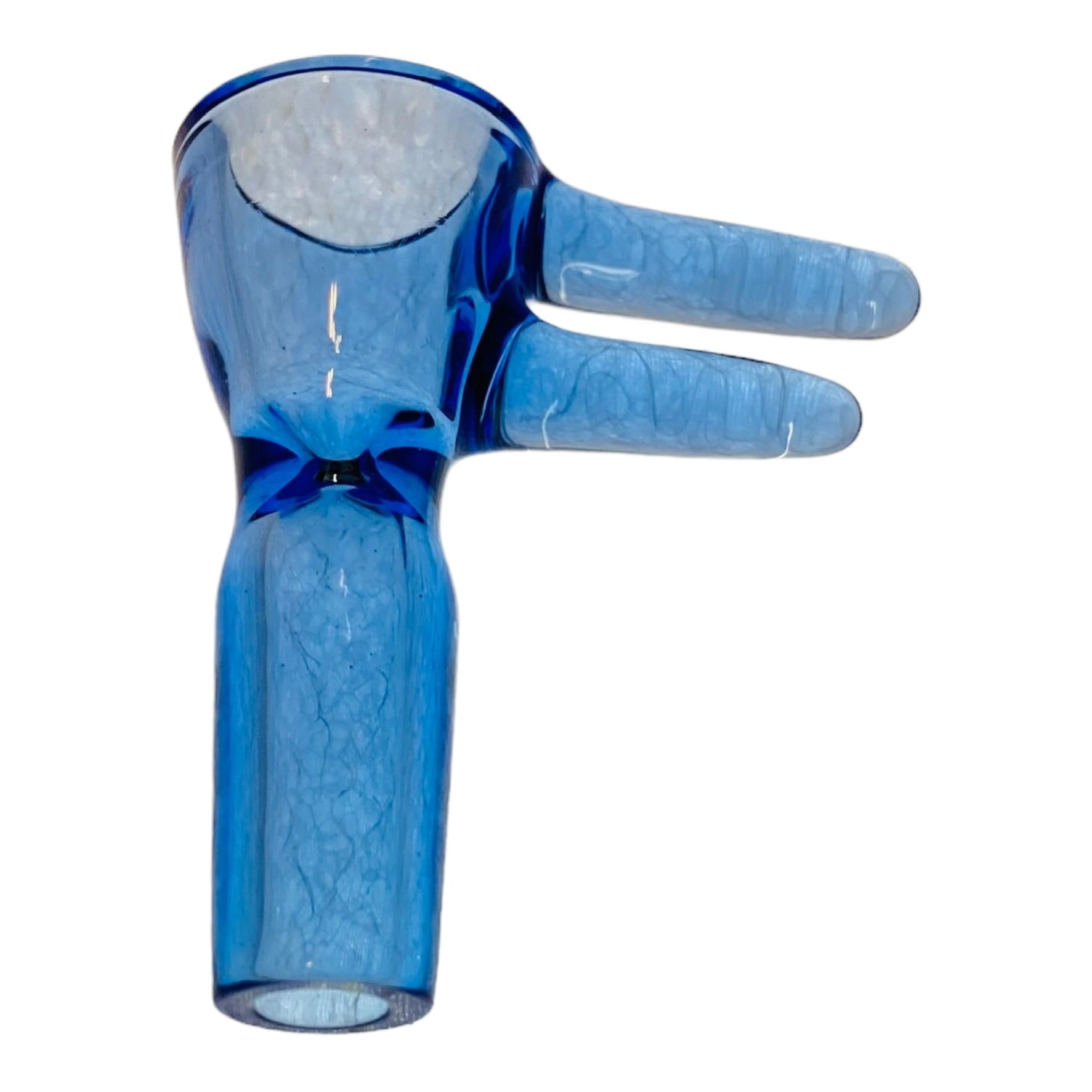 Optera Glass - Cobalt Blue With Blue Handle - 14mm Bowl Piece