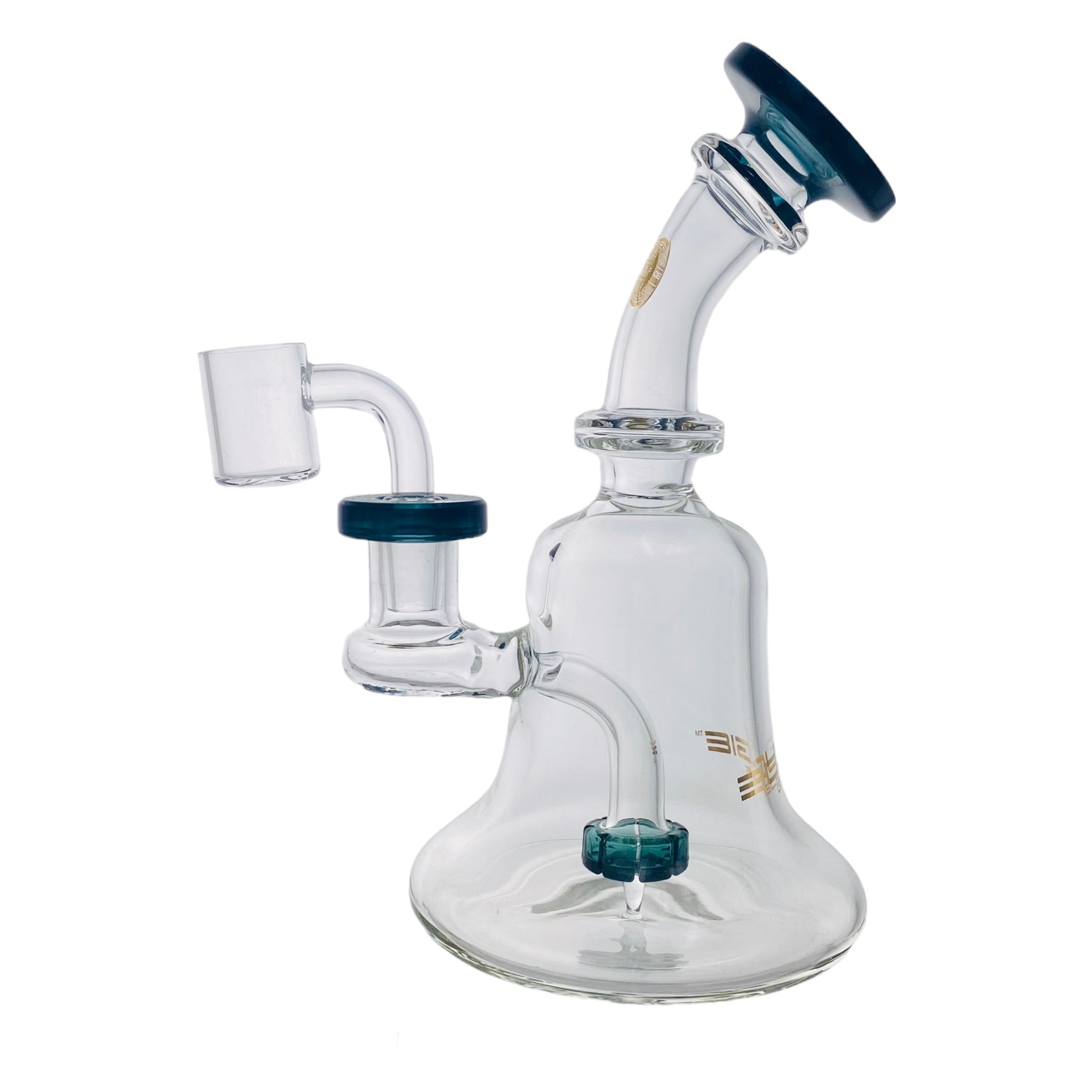 Bougie Glass - Small Dab Rig Banger Hanger 14mm Fitting - Lake Green