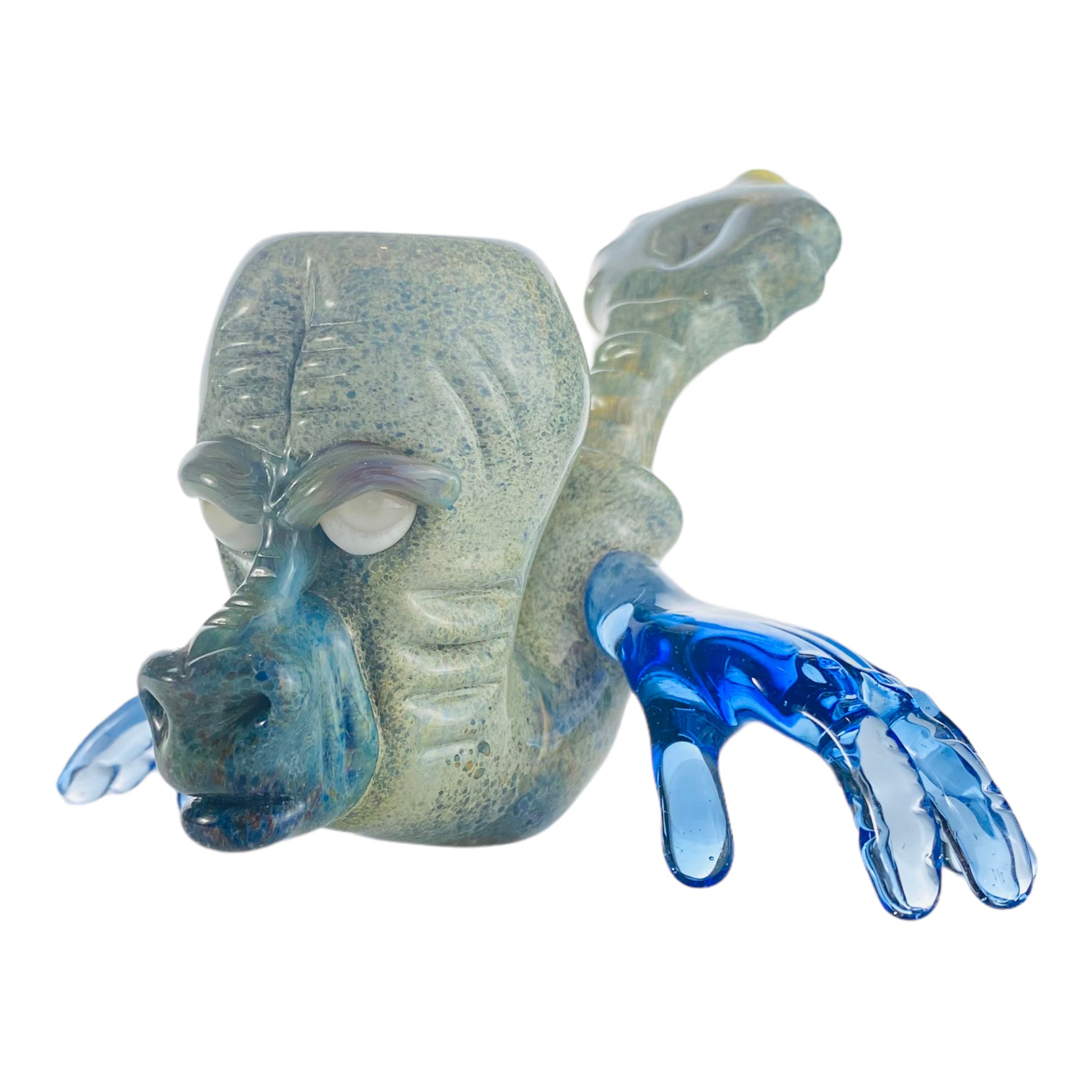 Ben O'Neil Glass - Sculpted Face Glass Sherlock With Blue Hands