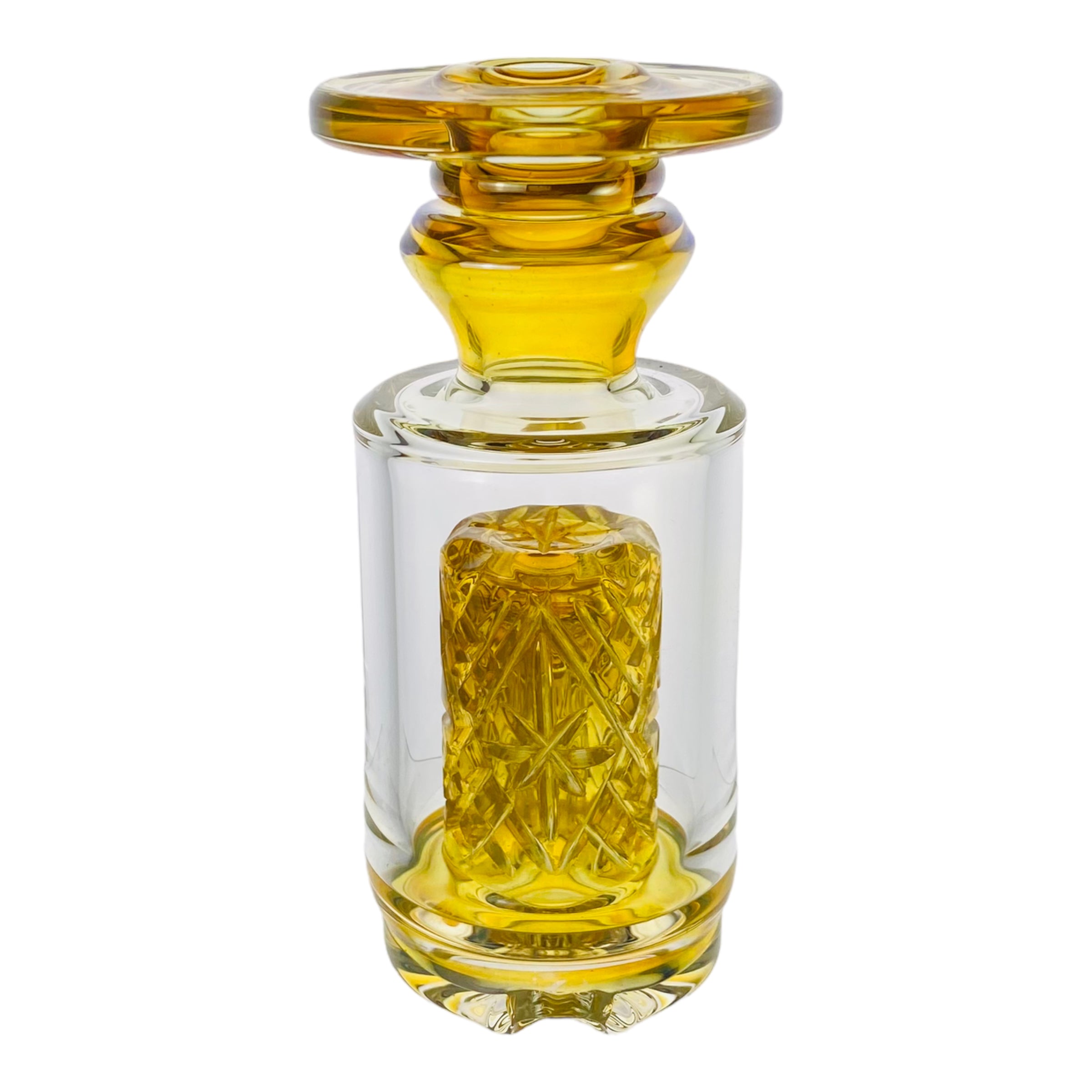 Enjoy And Prosper Glass - Custom Puffco Peak Attachment - Small Fumed Cross Cut Peak Top for sale near you mighty quinn santa rosa ca