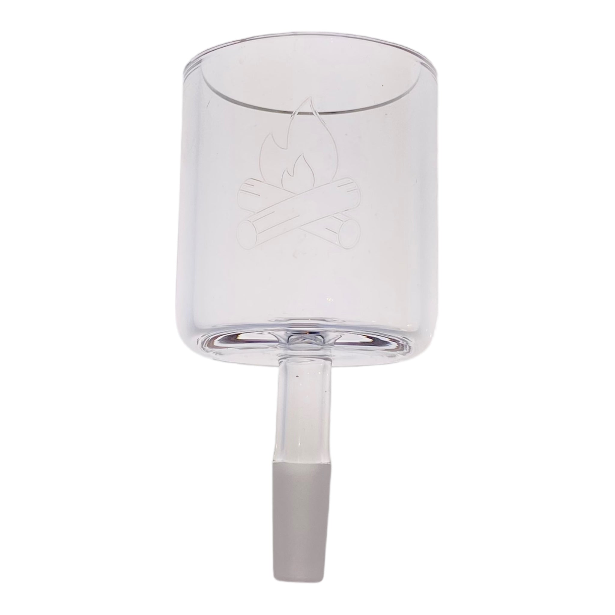 Campfire Quartz - Full Quartz Puffco Proxy To 10mm Male Fitting Adapter