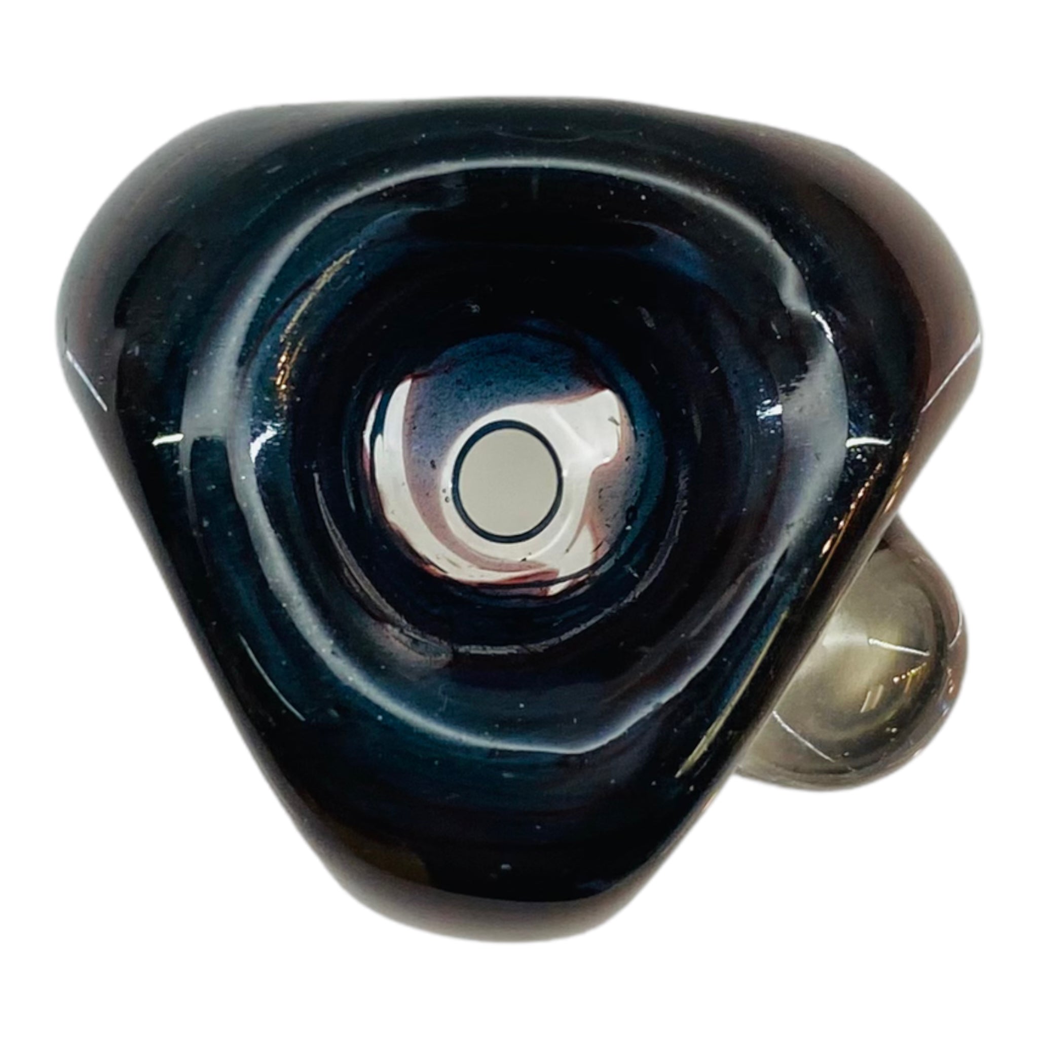 14mm Flower Bowl - Triangle Bubble Bong Bowl Piece - Black